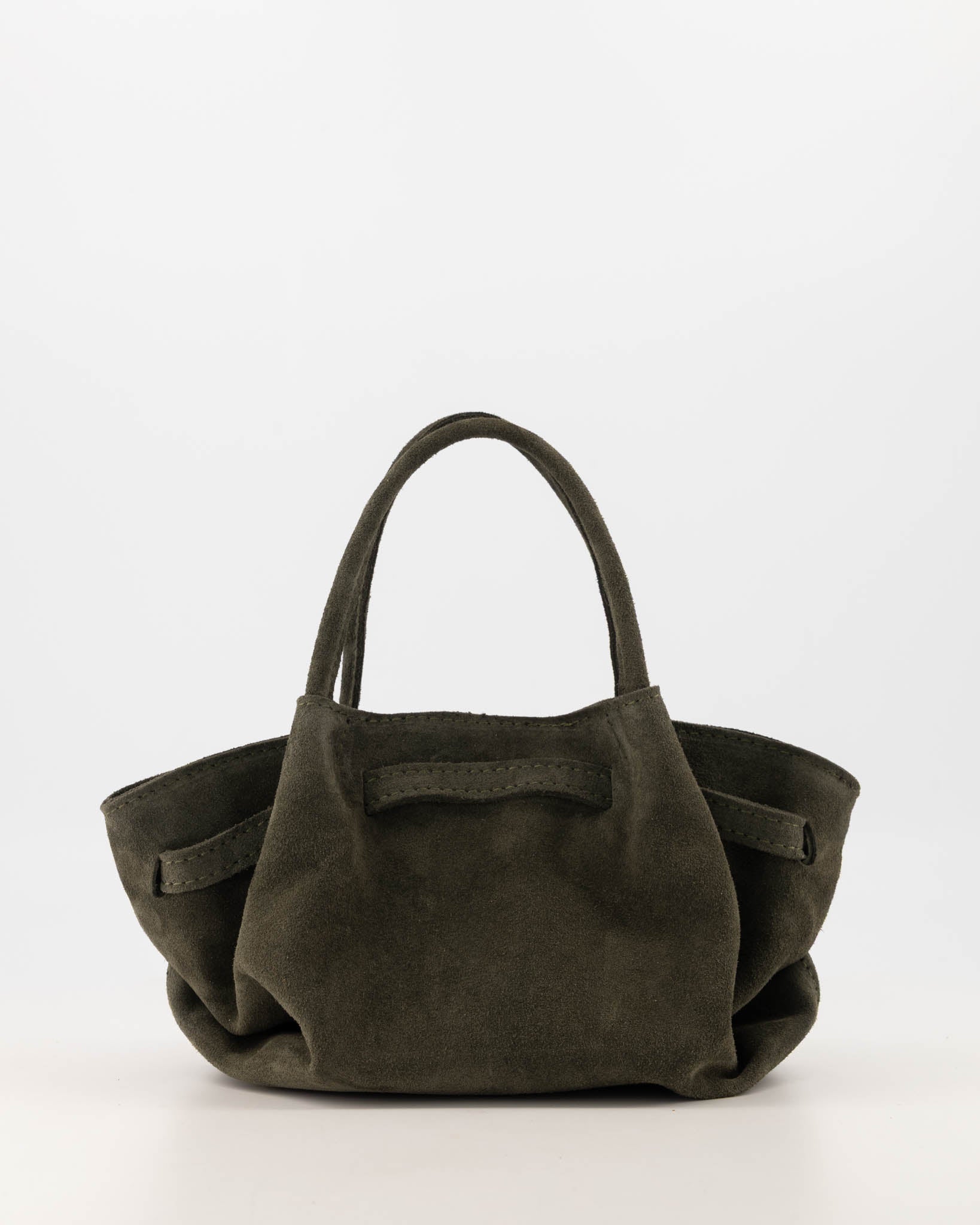 Leonie Suede Bag Dark Green