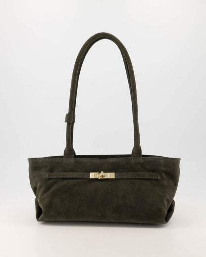 Palma Suede Bag Dark Green