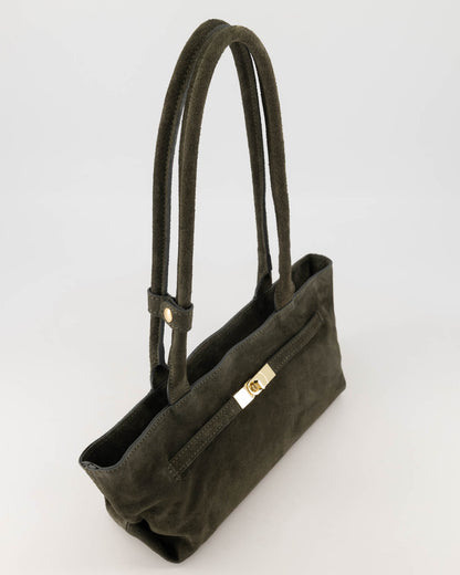 Palma Suede Bag Dark Green