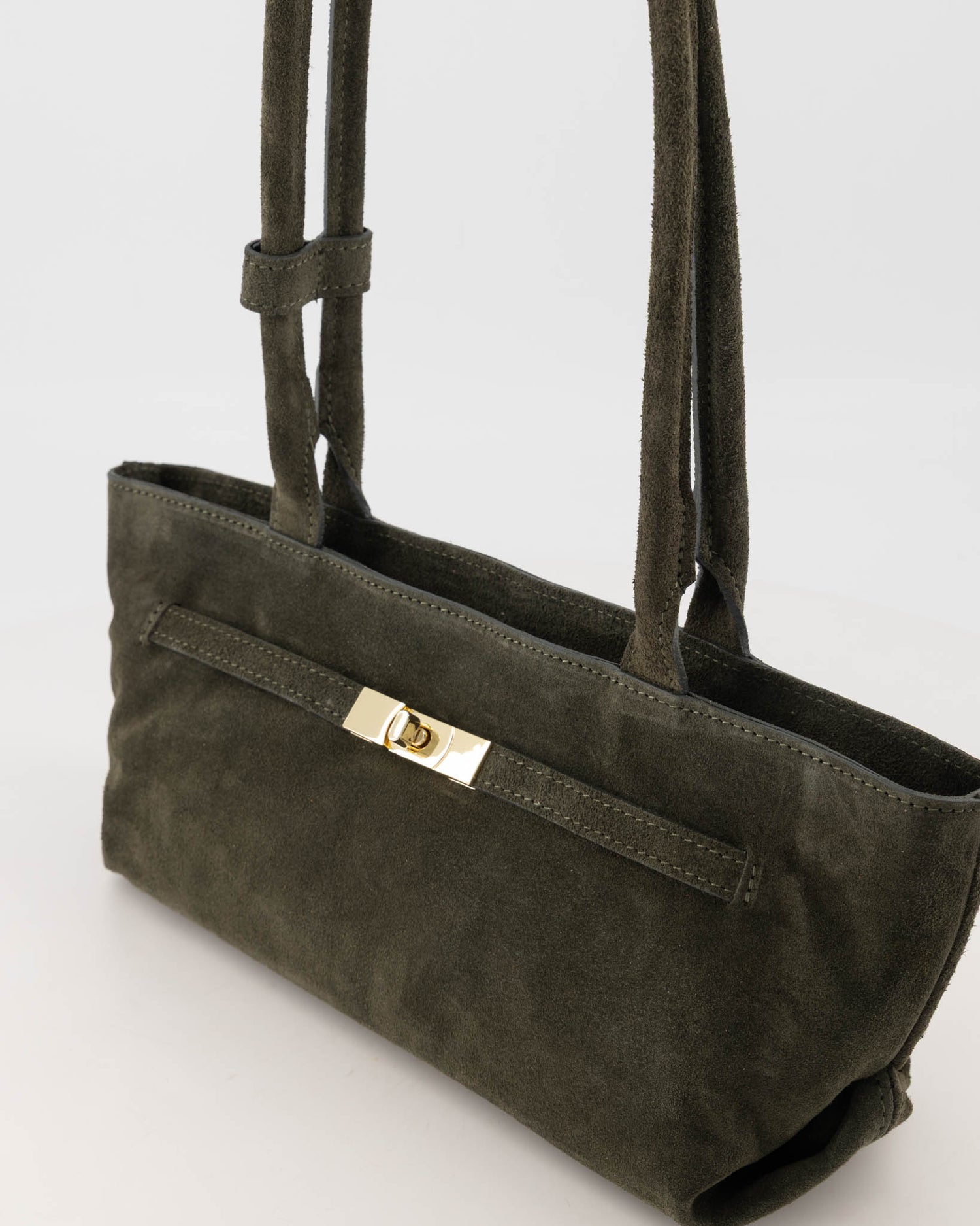 Palma Suede Bag Dark Green