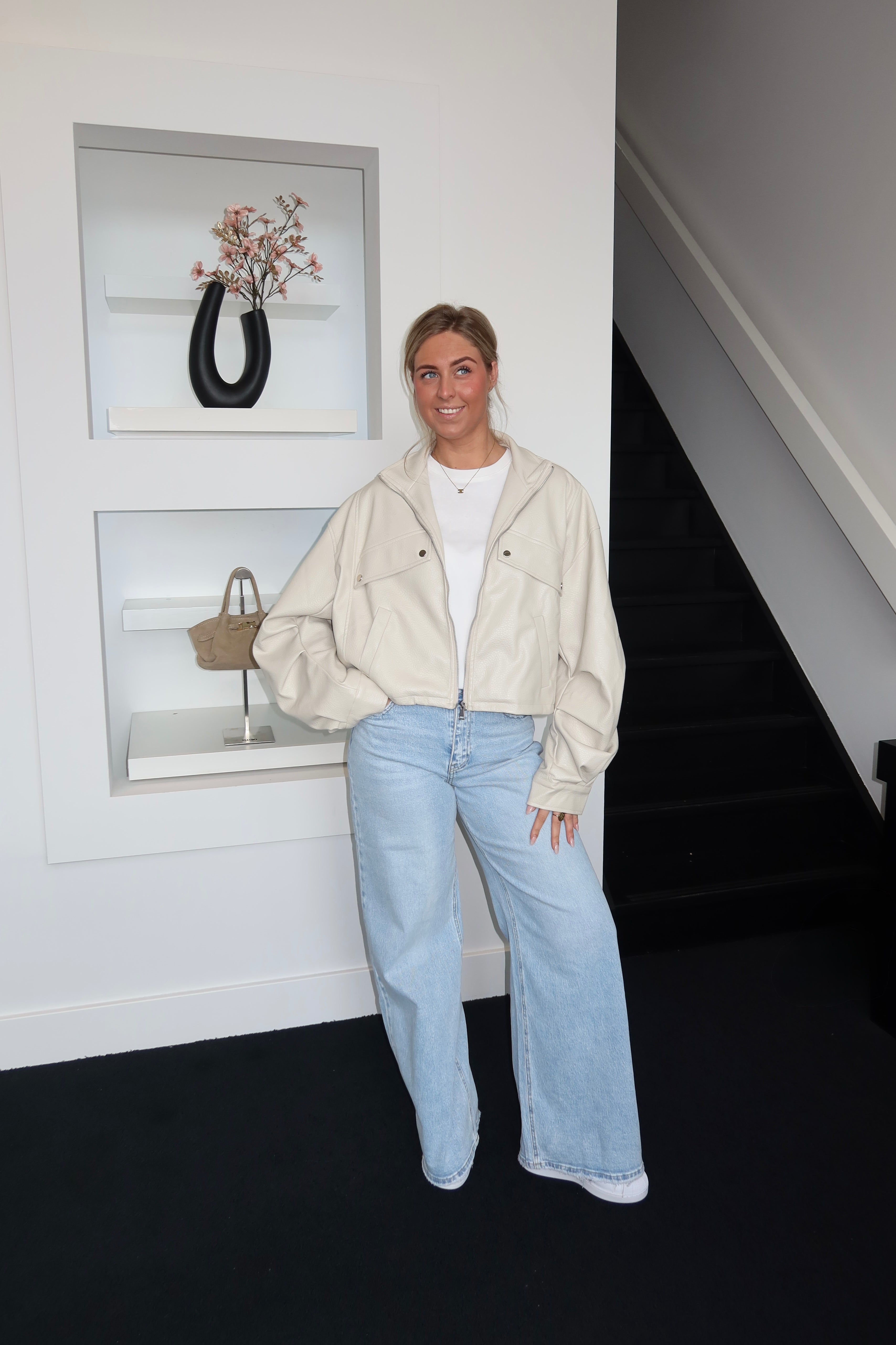 Jaeli Bomber Jacket Beige