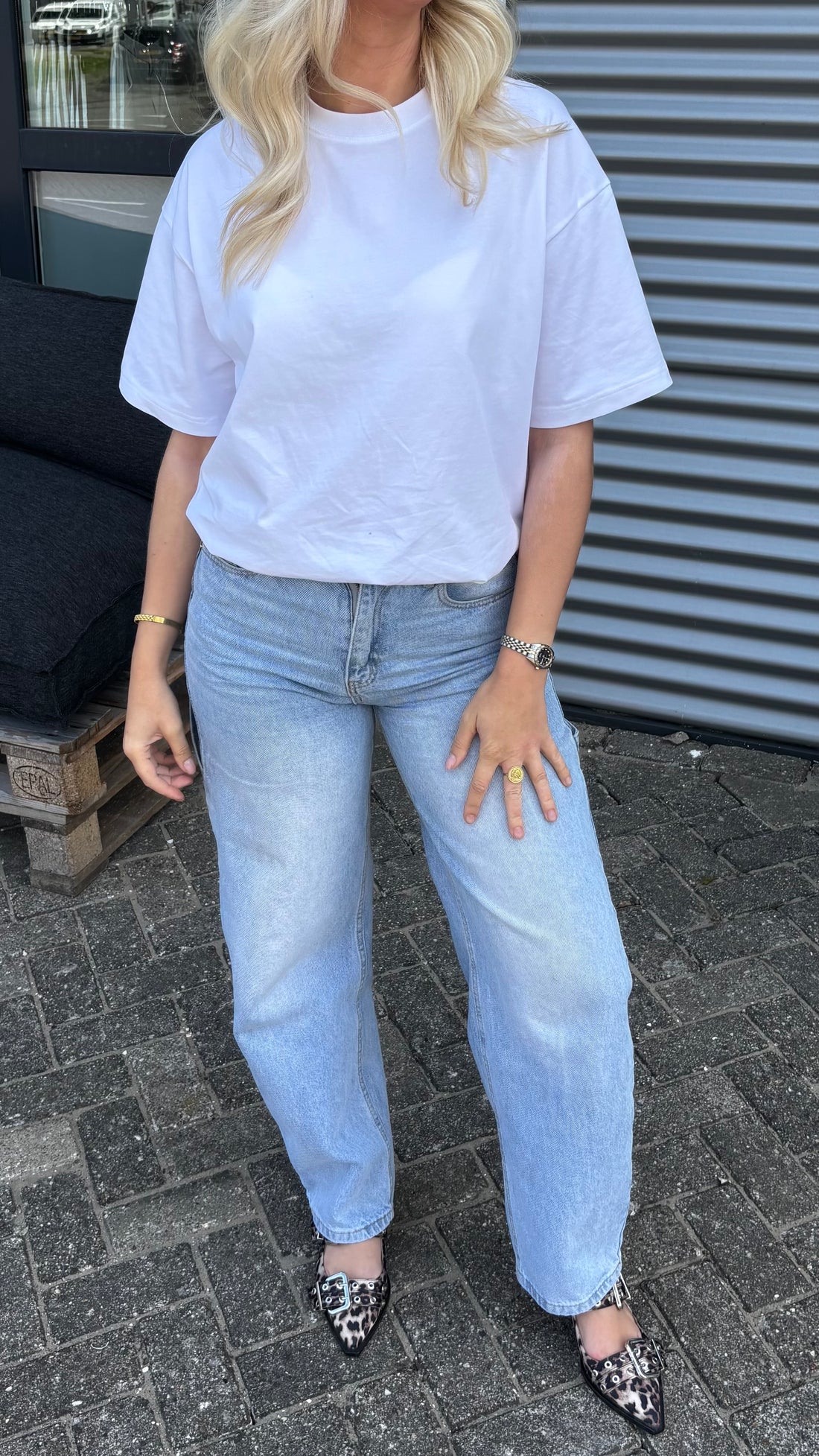 Oversized Basic T Shirt White