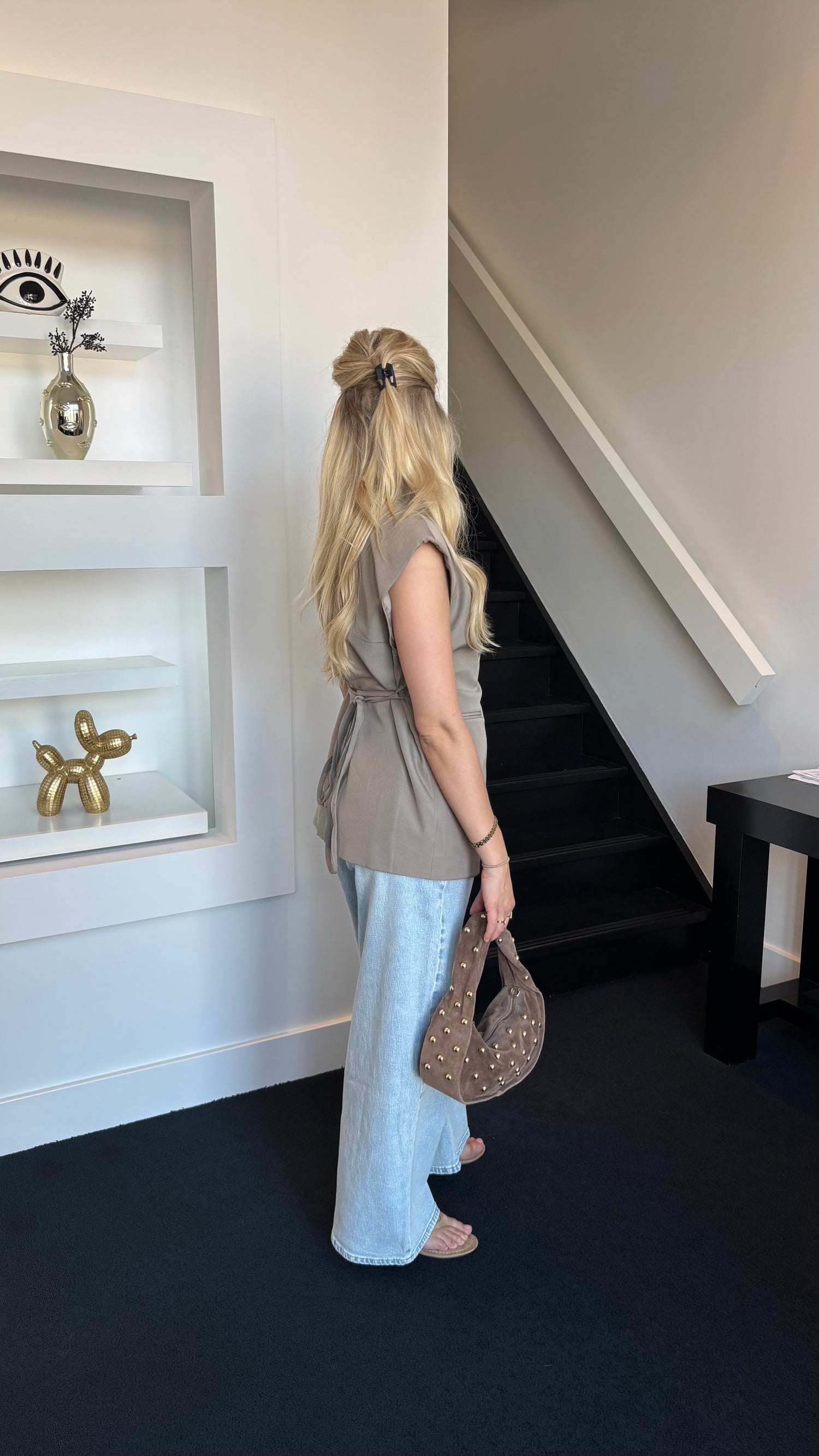 Sweet Shape Gilet Taupe 25223