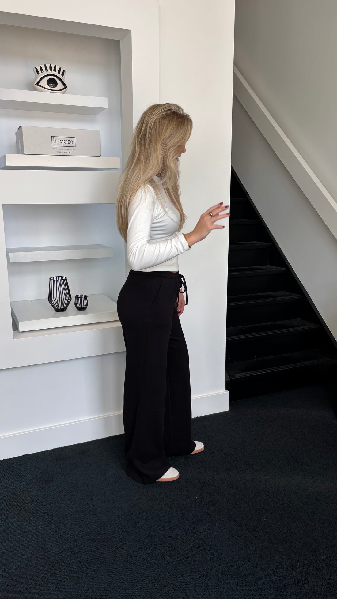 Wide Leg Jogger Tall Black