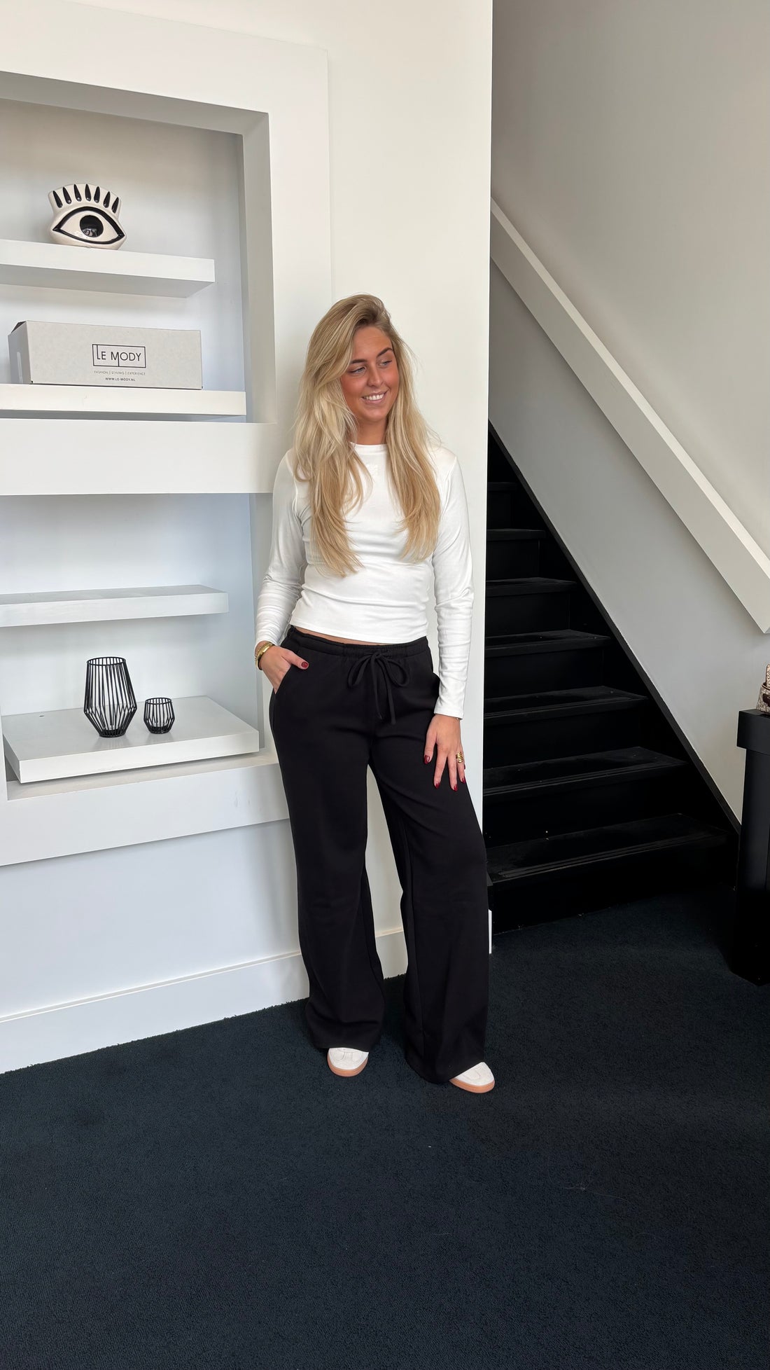 Wide Leg Jogger Tall Black