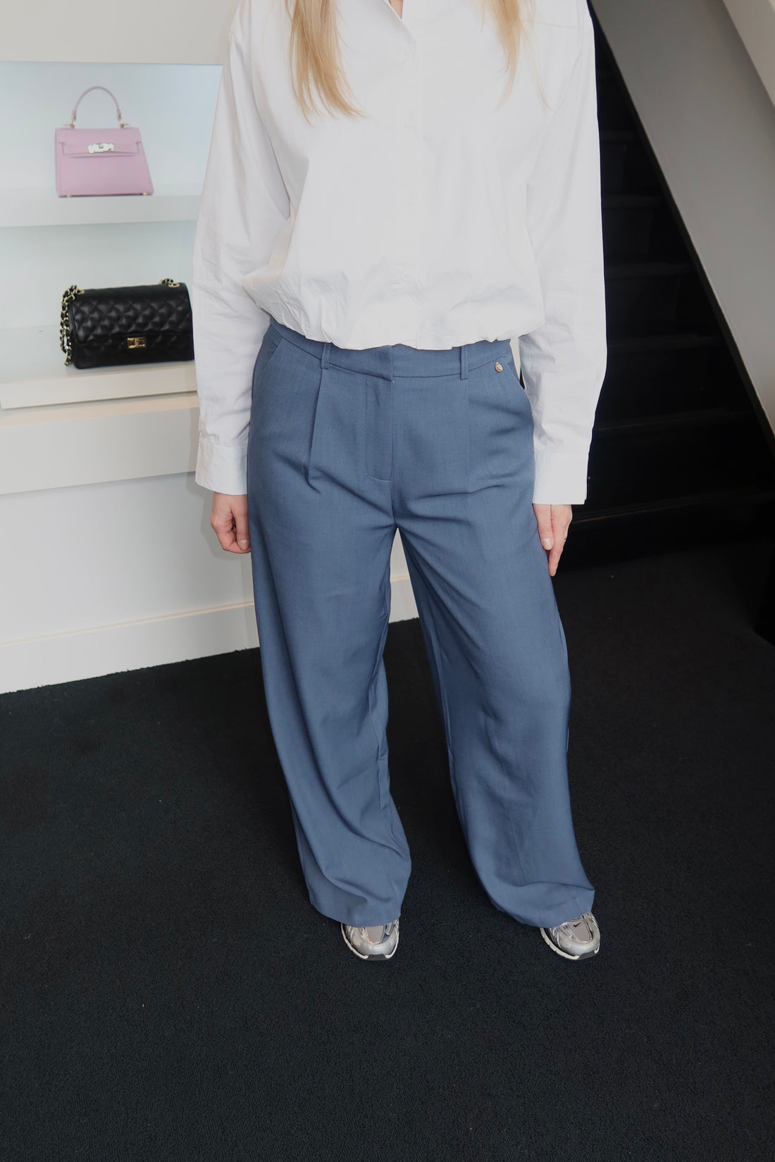 Gris Pantalon Jeans Blue