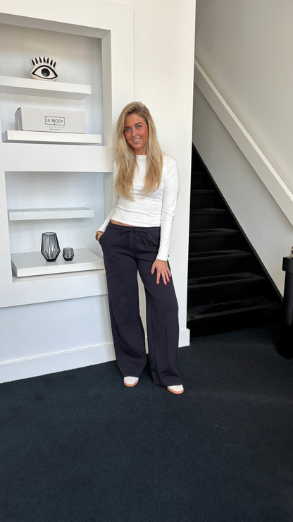 Wide Leg Jogger Tall Navy