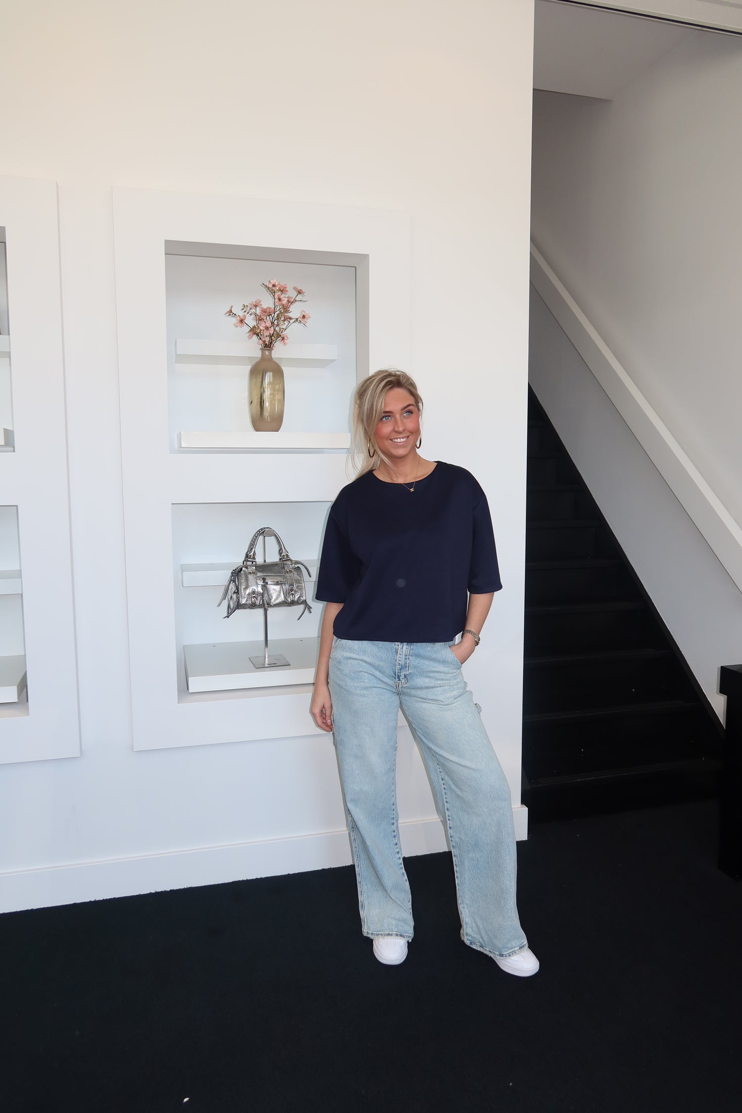 Breezy T-Shirt Navy 13681