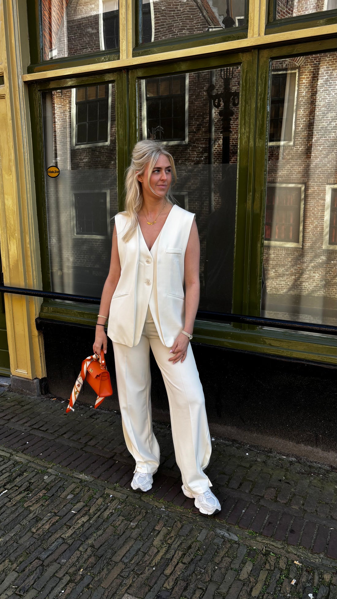 Statement Gilet Ecru 24734