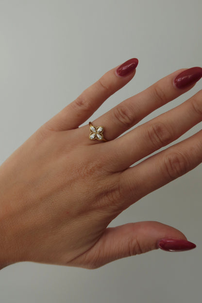 Amelie Clover Ring Gold