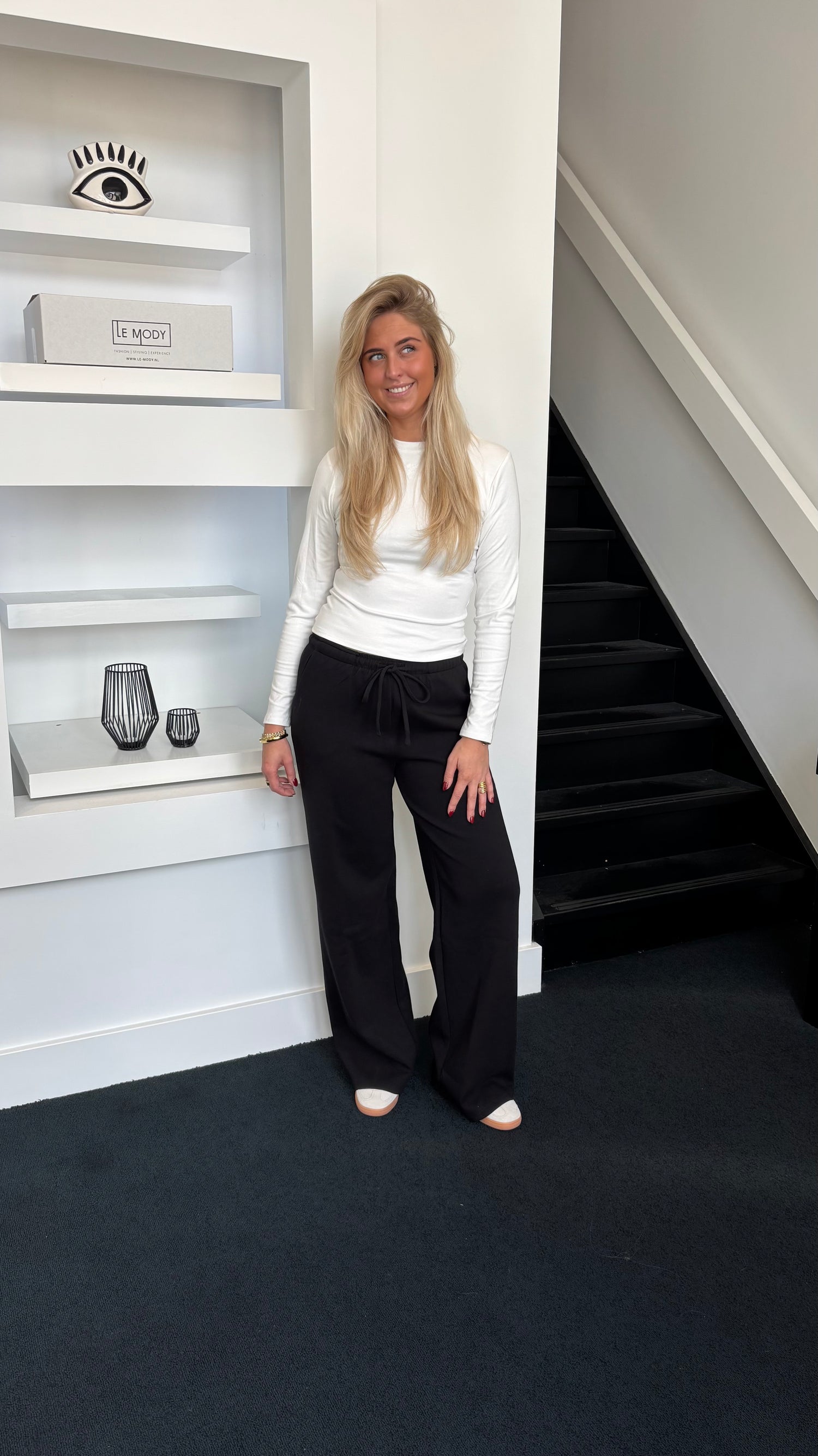 Wide Leg Jogger Tall Black