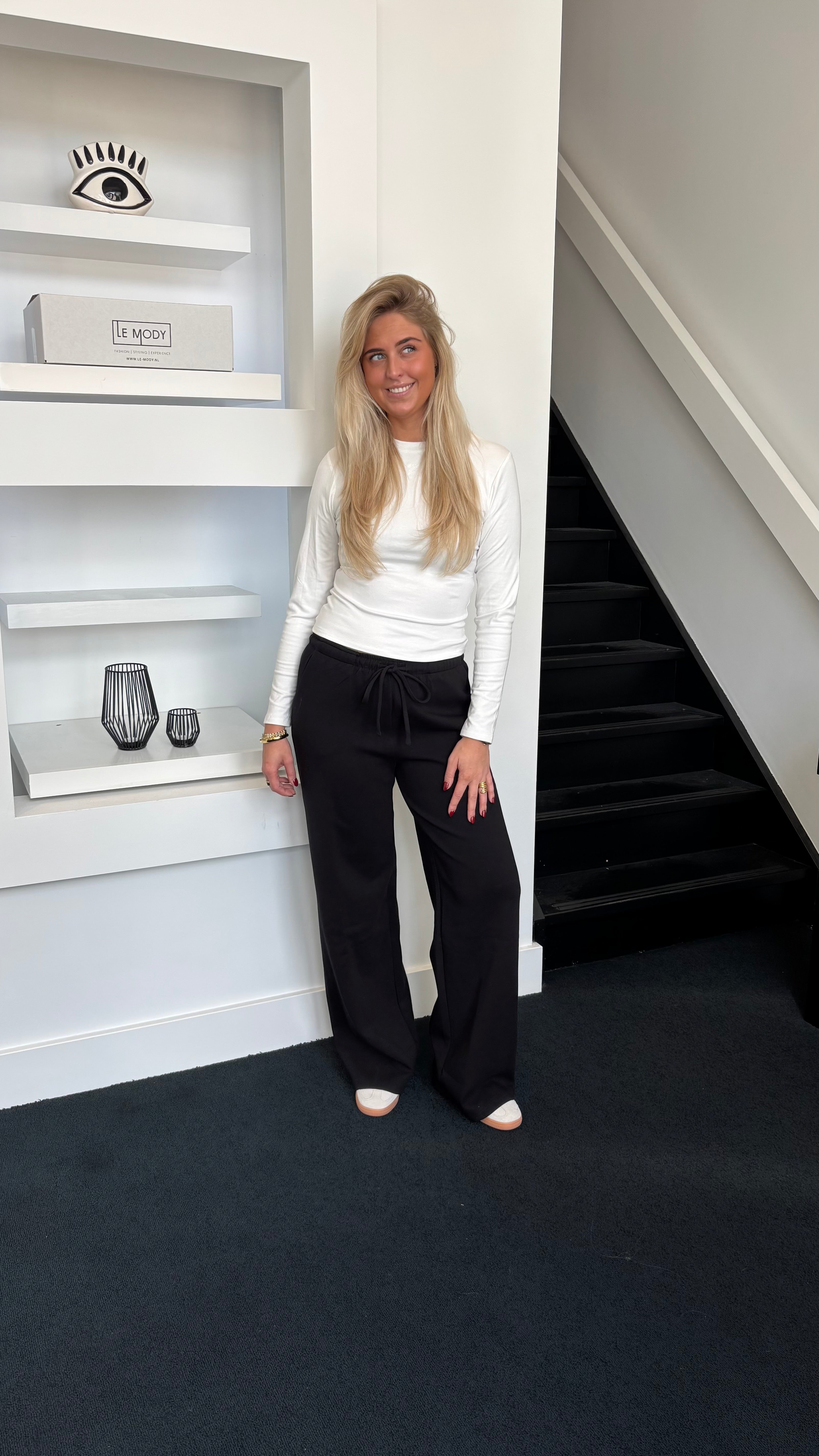 Wide Leg Jogger Tall Black