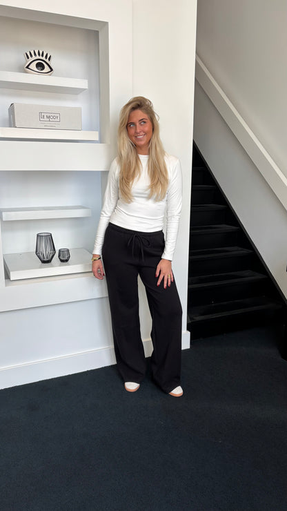 Wide Leg Jogger Tall Black