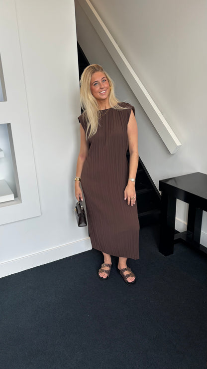 Athena Dress Brown