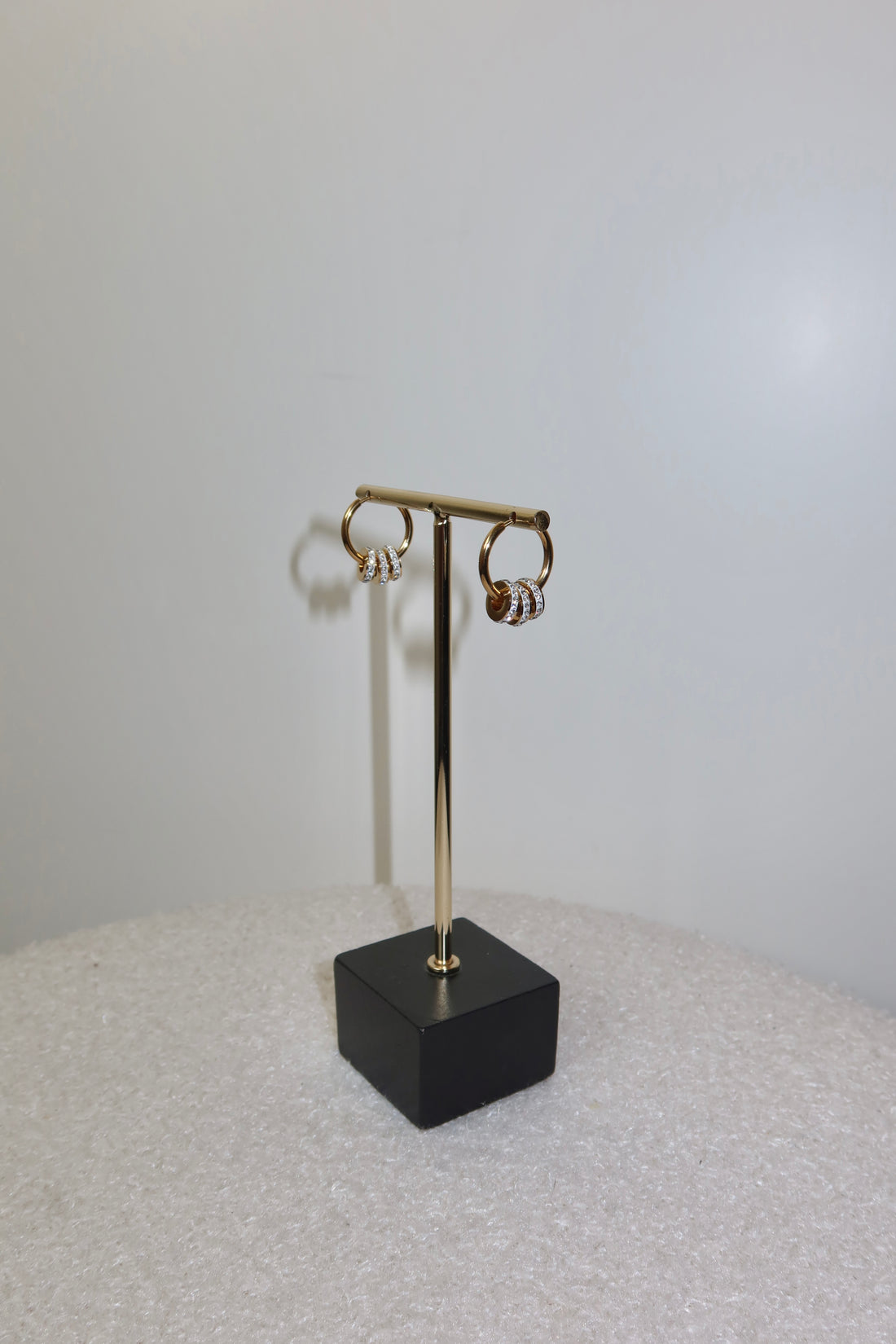 Mini Sparkle Hoops Gold