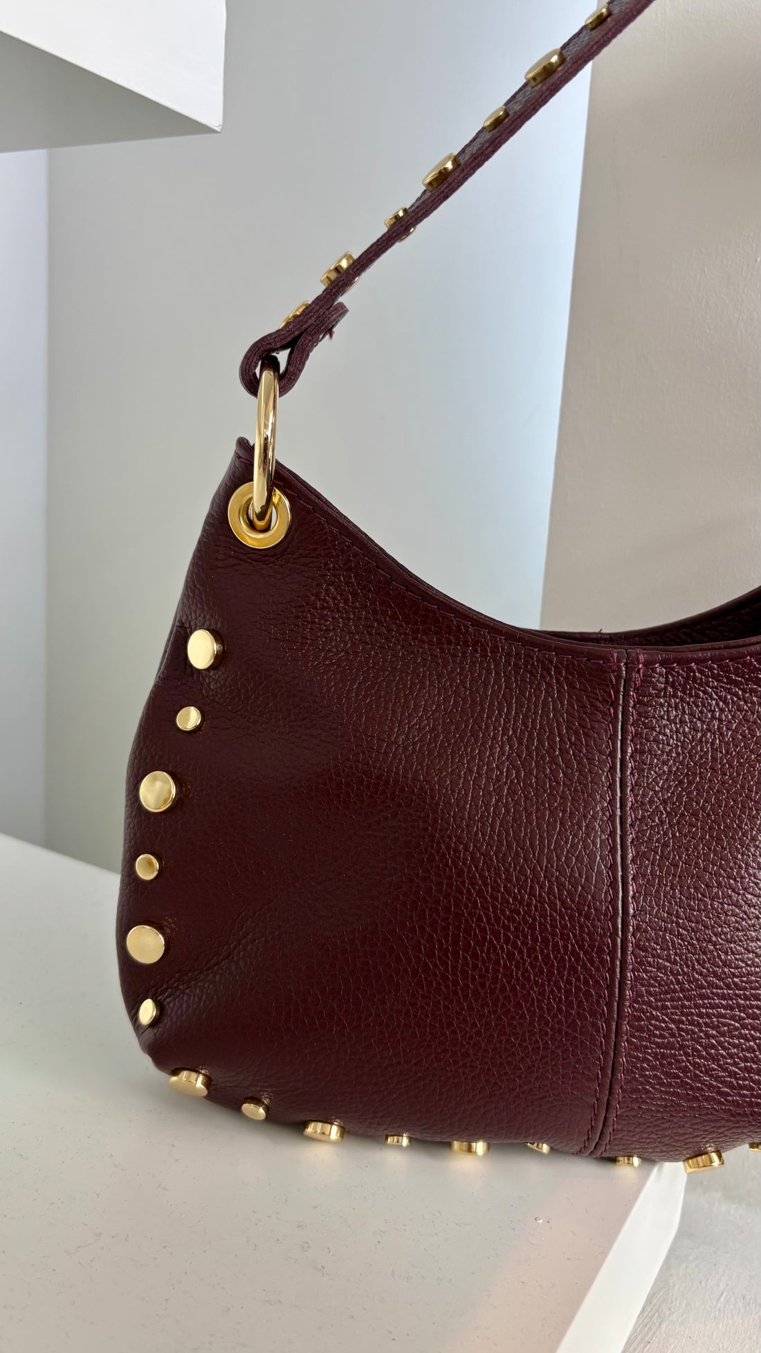 Studded Bag Burgundy