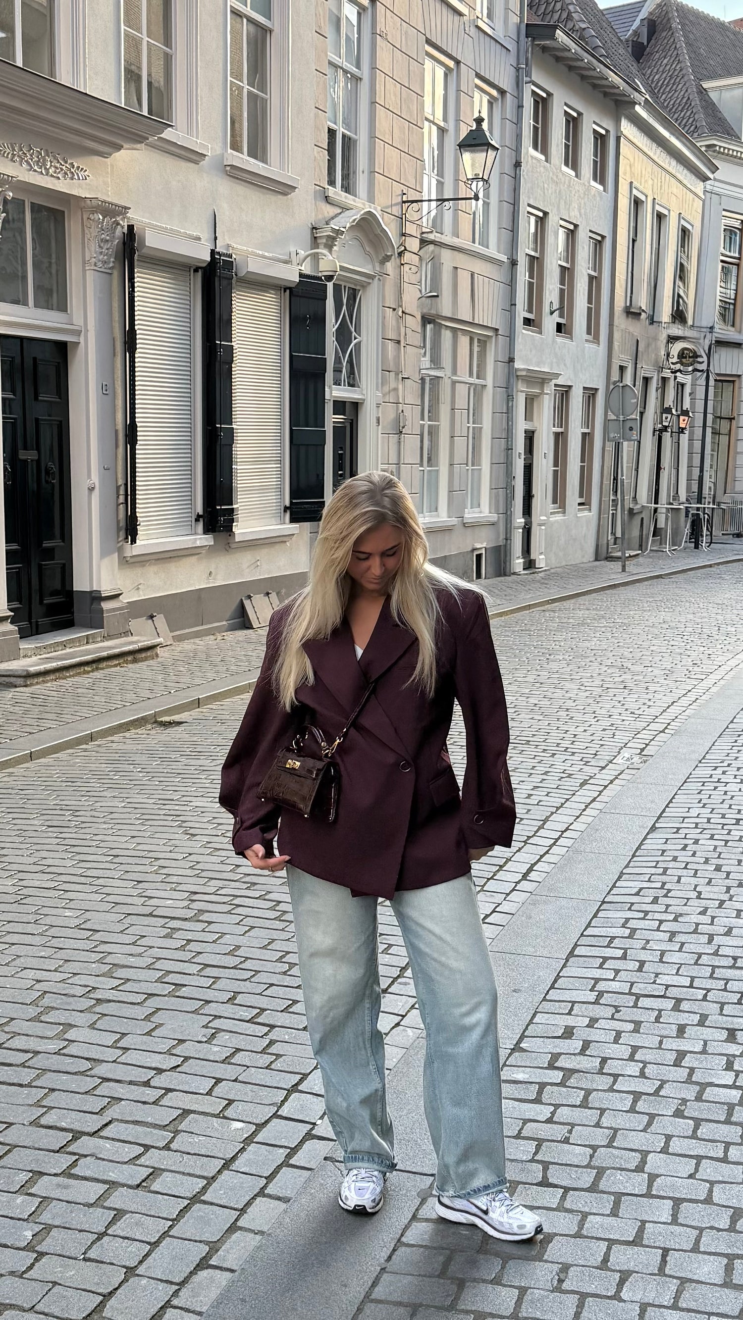 Statement Blazer Burgundy 25233