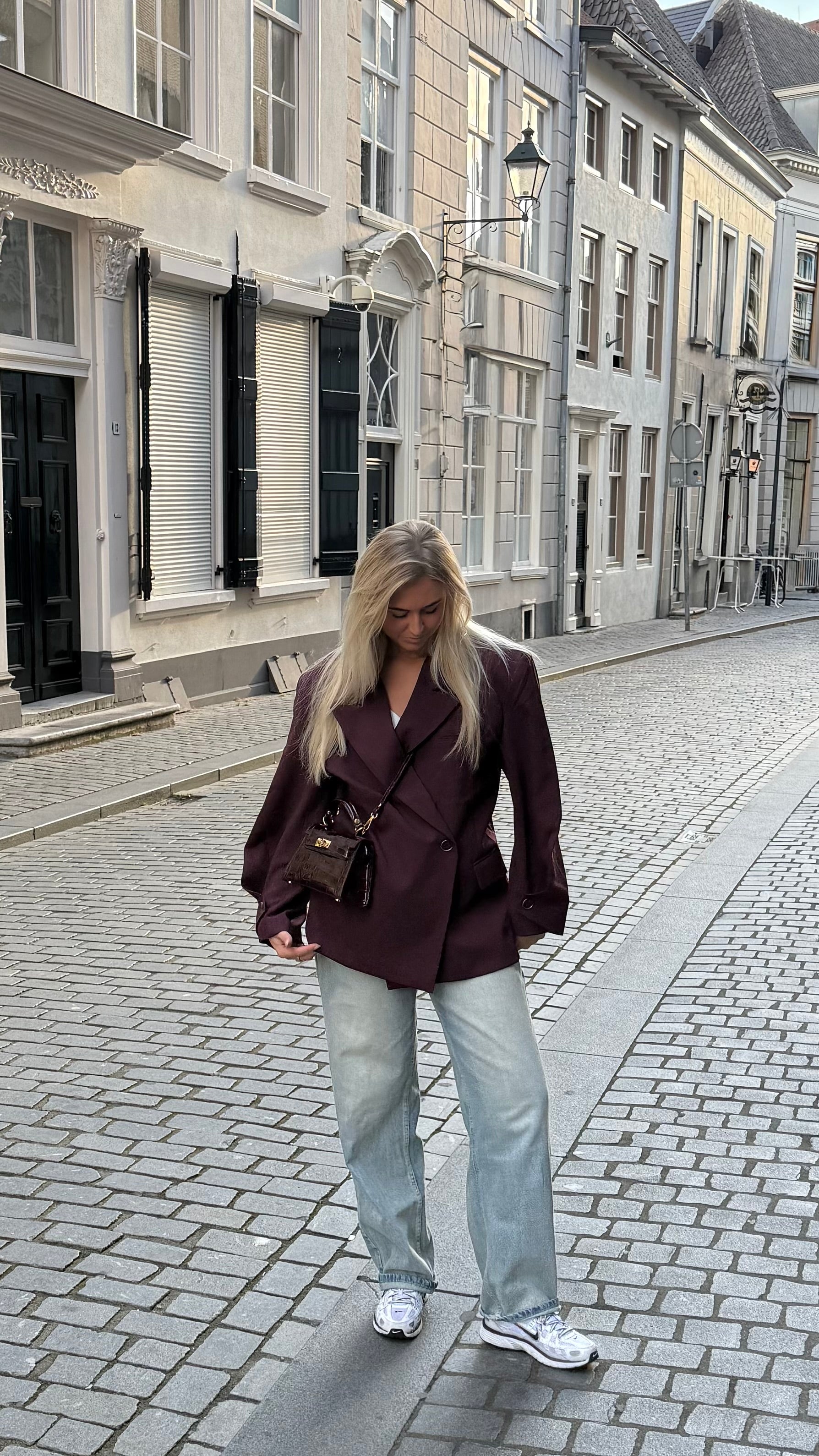 Statement Blazer Burgundy 25233