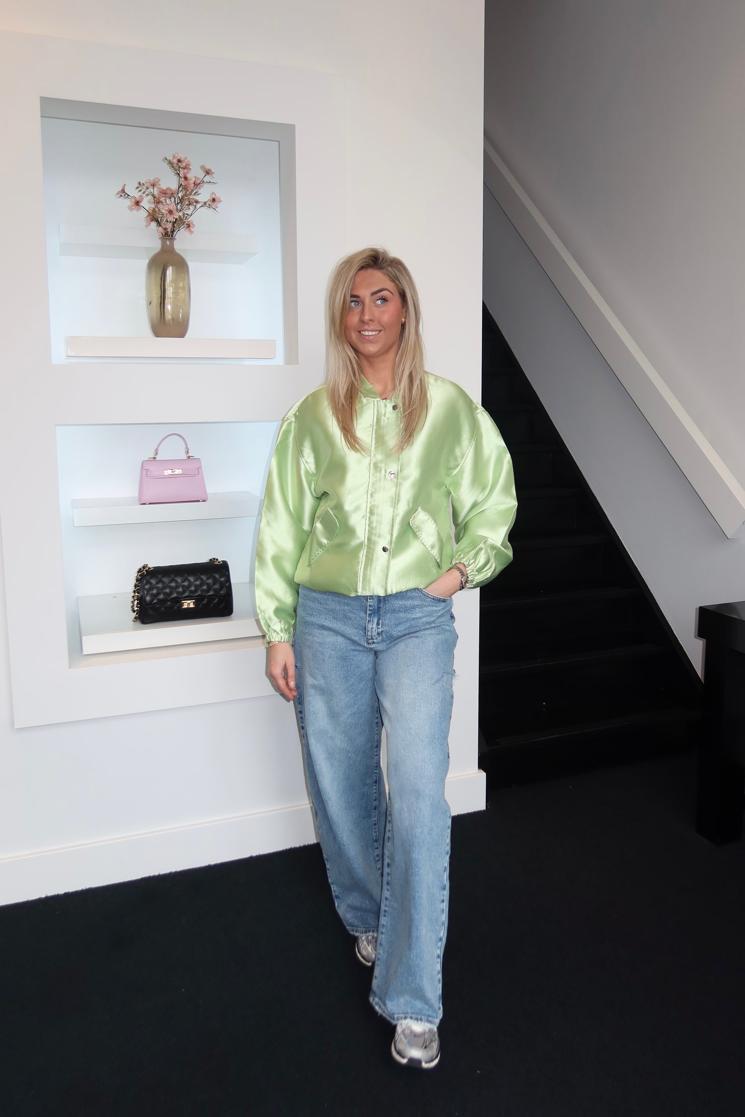 Novi Oversized Bomber Green 9833