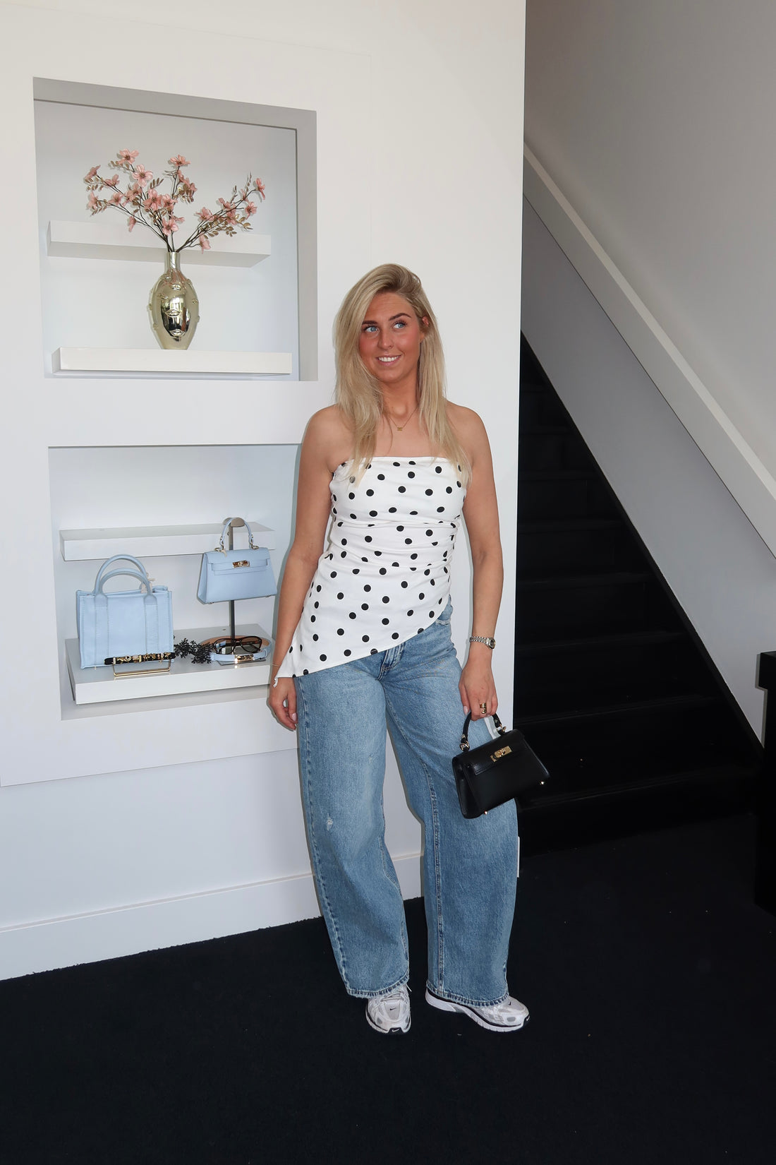 Bandeau Polka Dots Top 7933