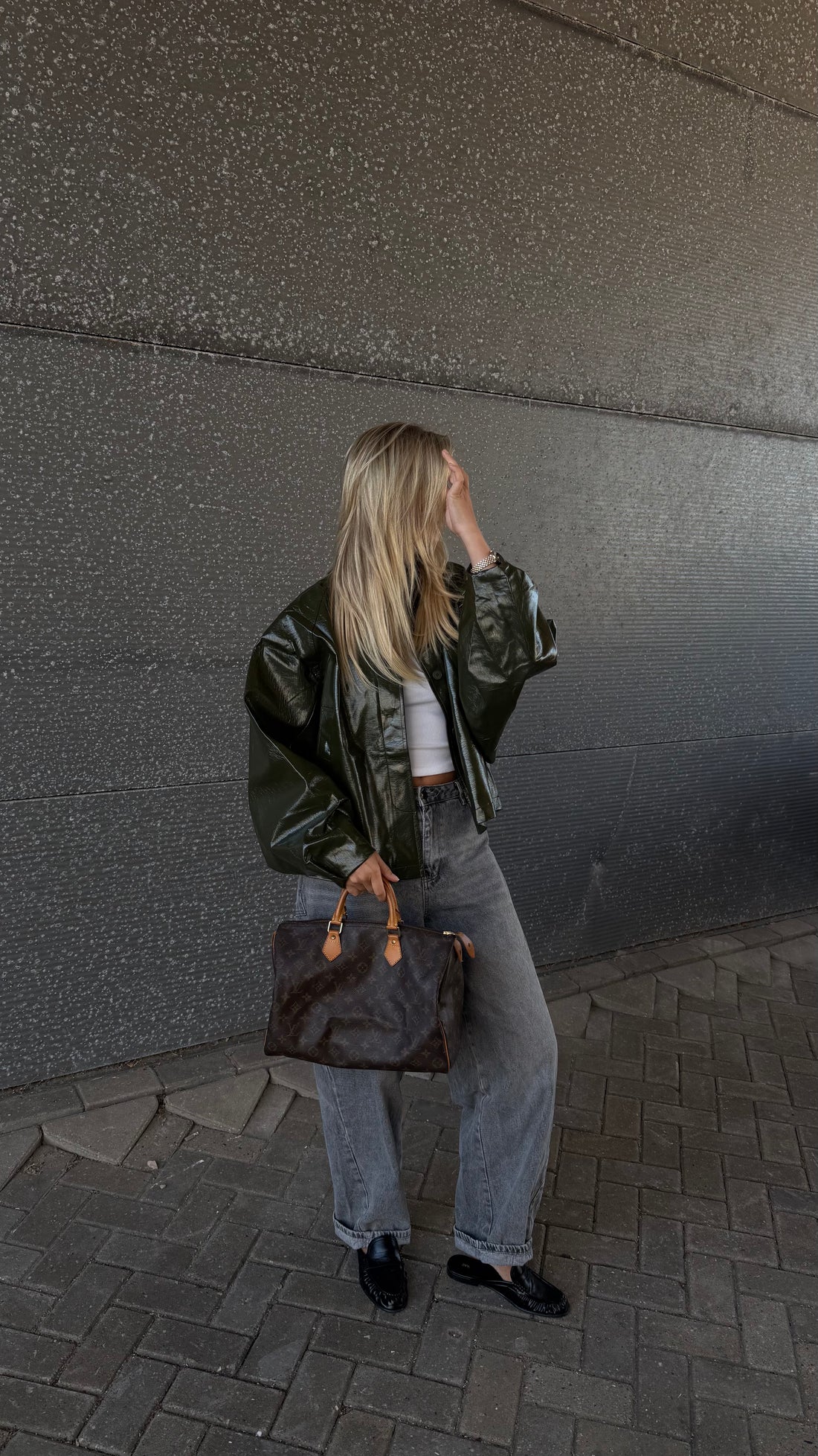 Eli Jacket Glossy Green