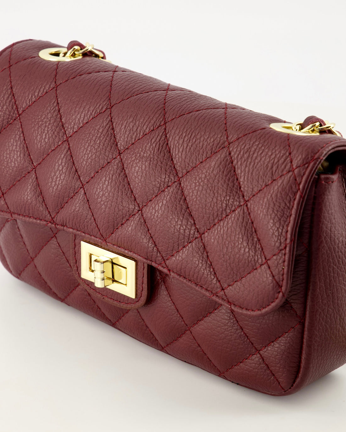 Sophia Leather Bag Burgundy