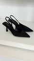 Slingback Heels Black