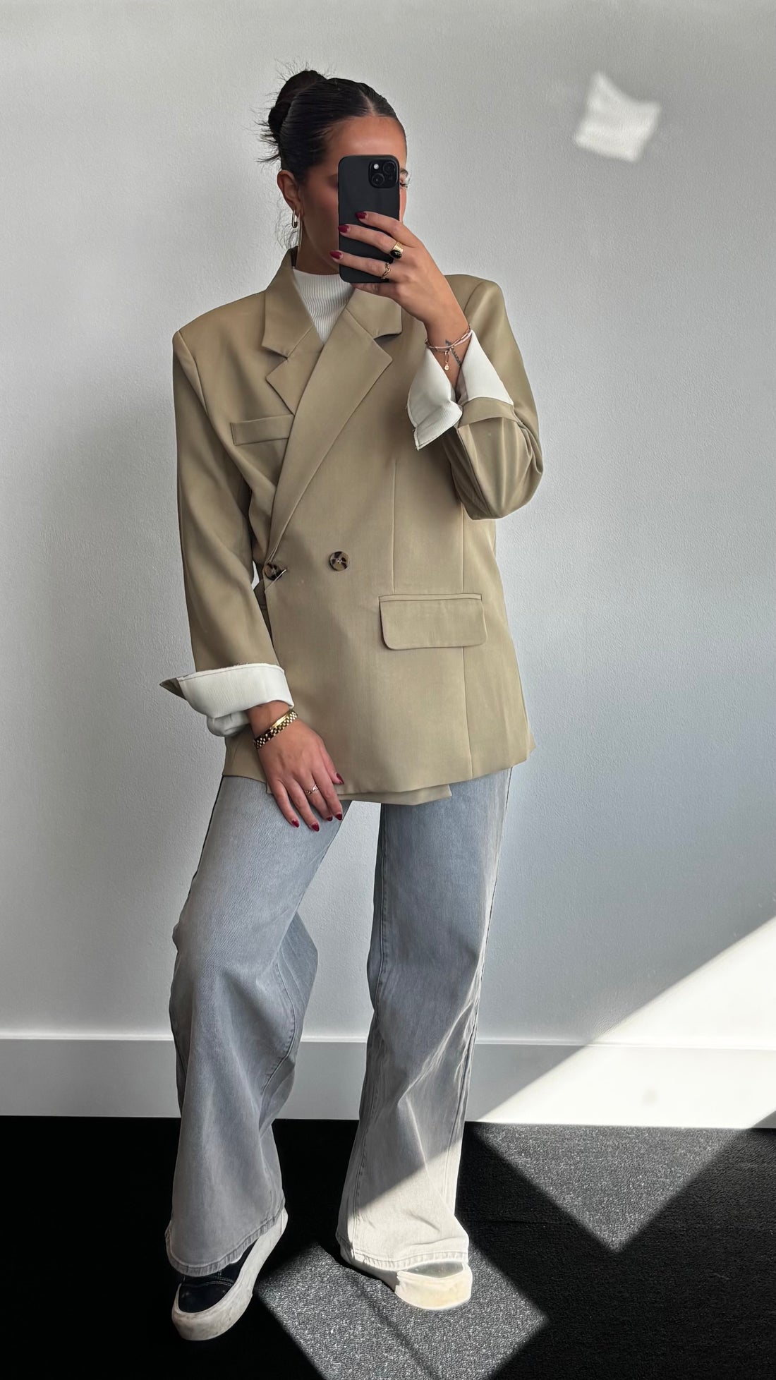 Alix Fitted Blazer Sage Green 24747