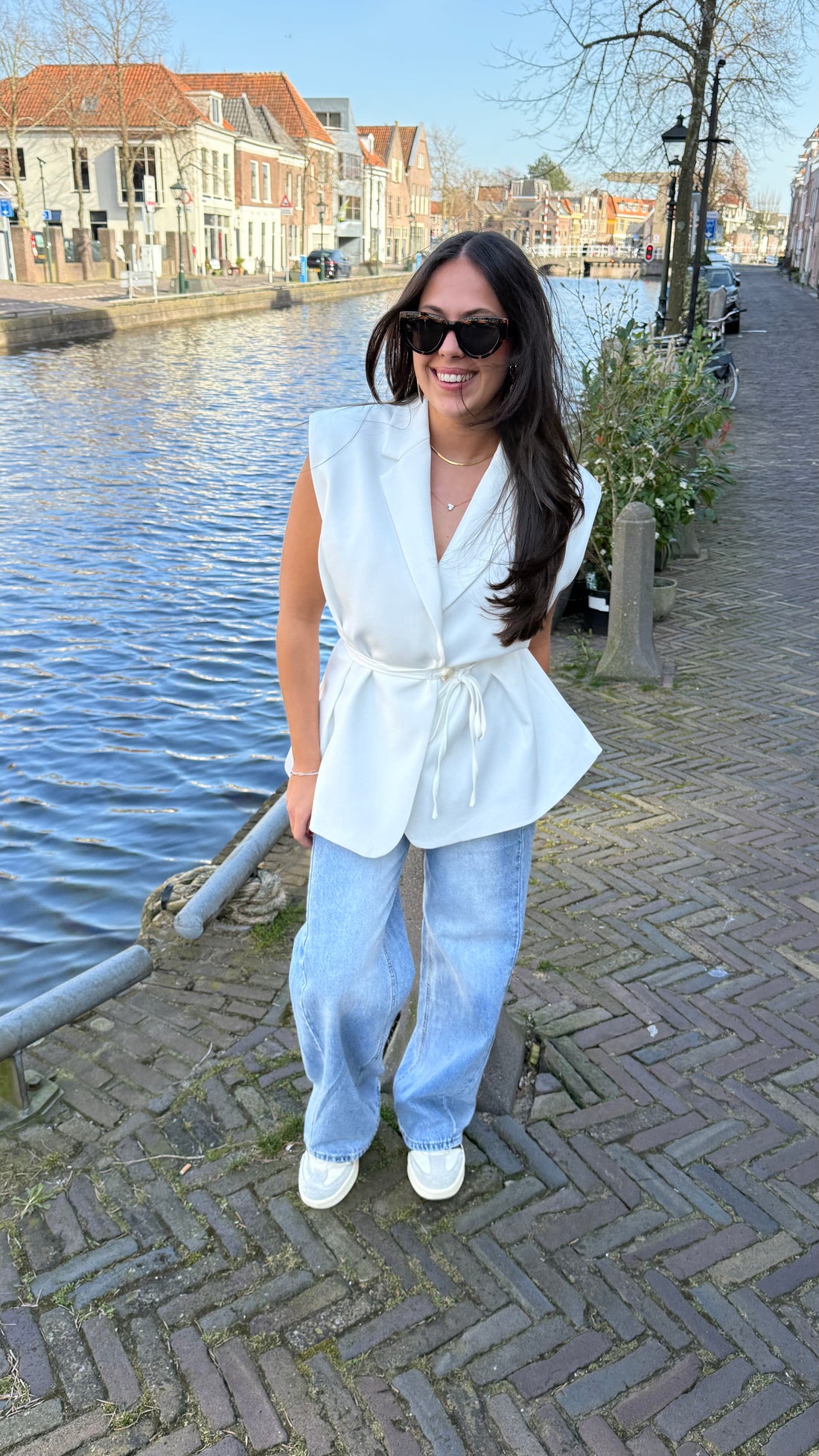 Fitted Gilet White 24749