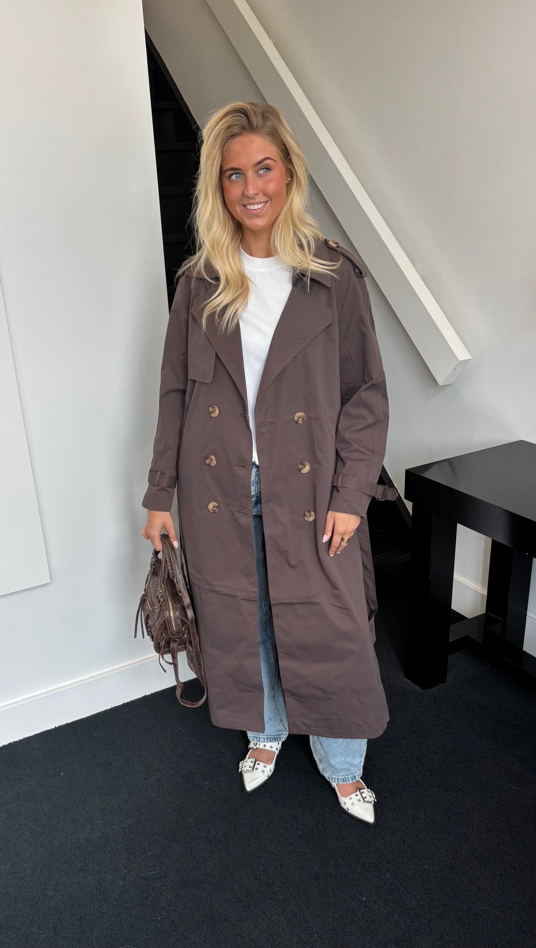 City Trench Coat Brown 102