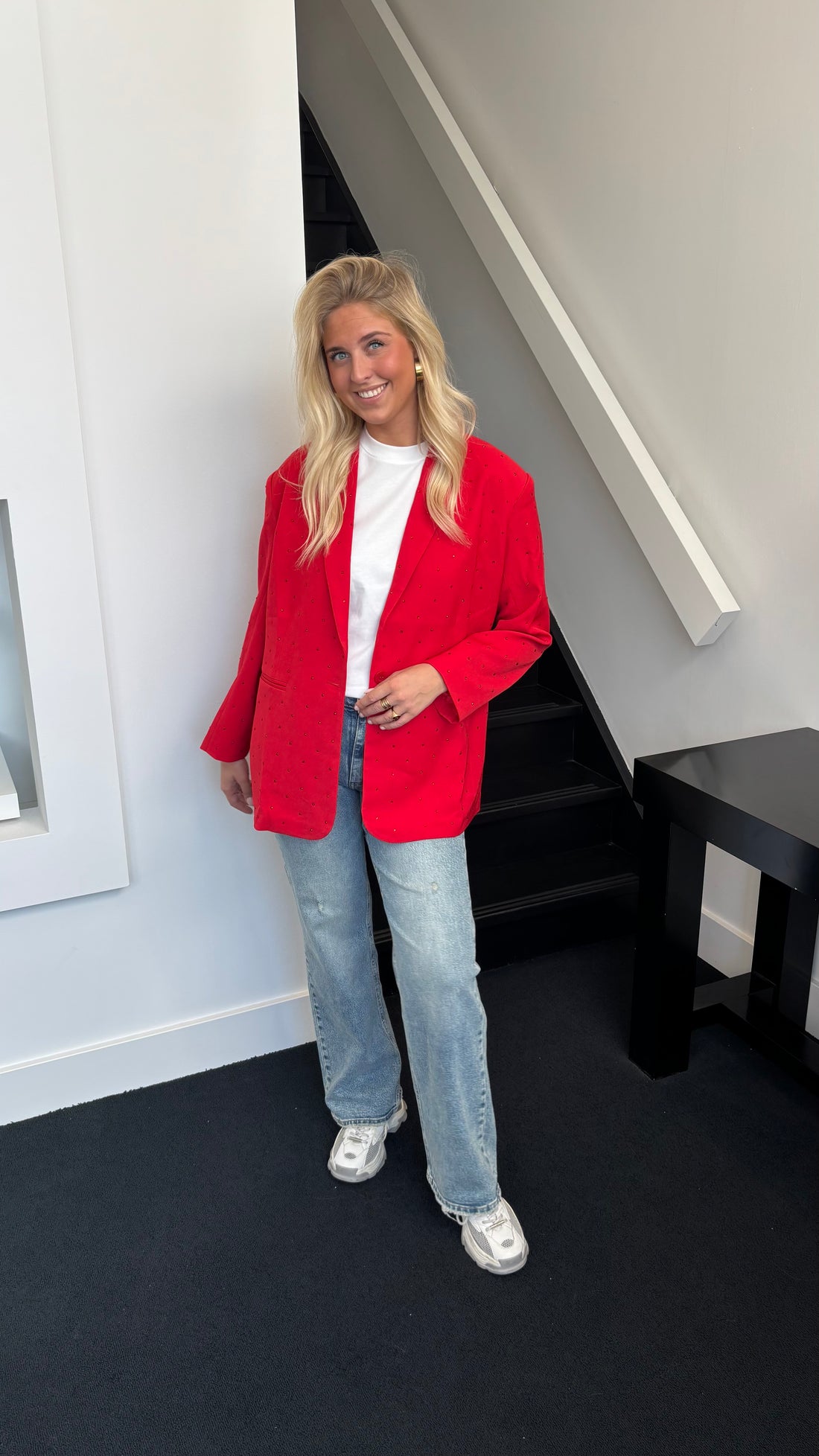 Louè Red Blazer
