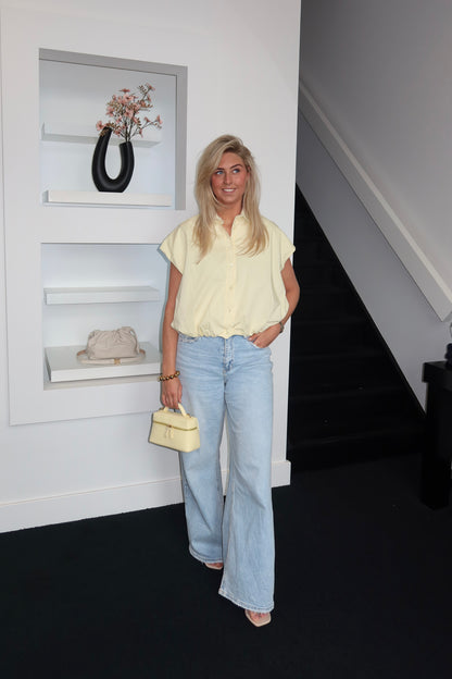 Amé Bomber Blouse Butter Yellow