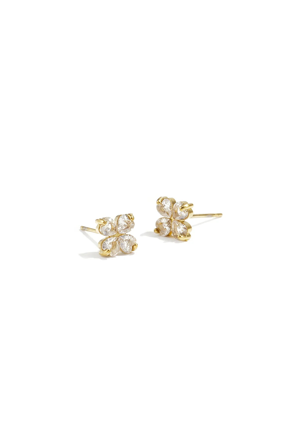 Clover Studs Gold