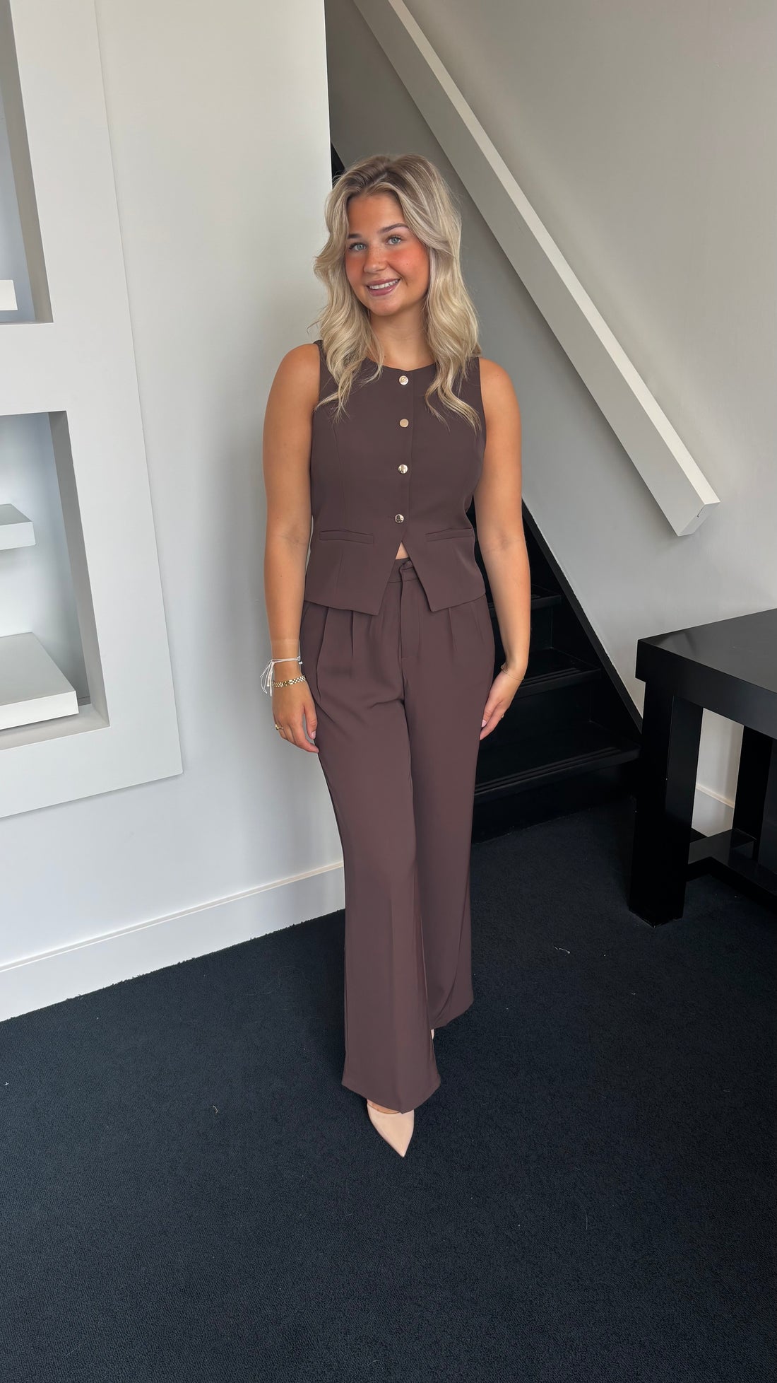 Lizza Gilet Brown