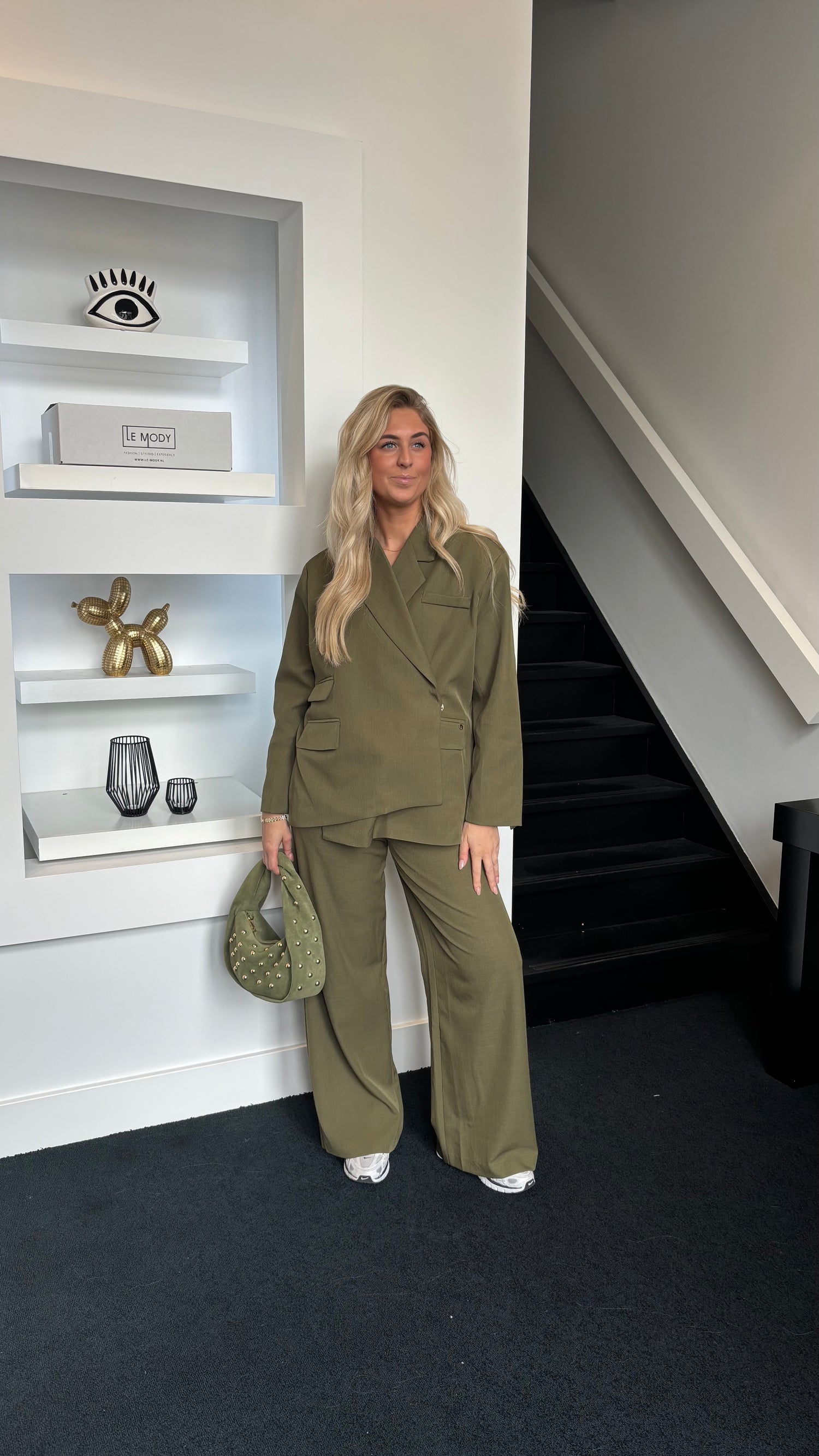 PRE ORDER Loa Asymmetrical Blazer Olive