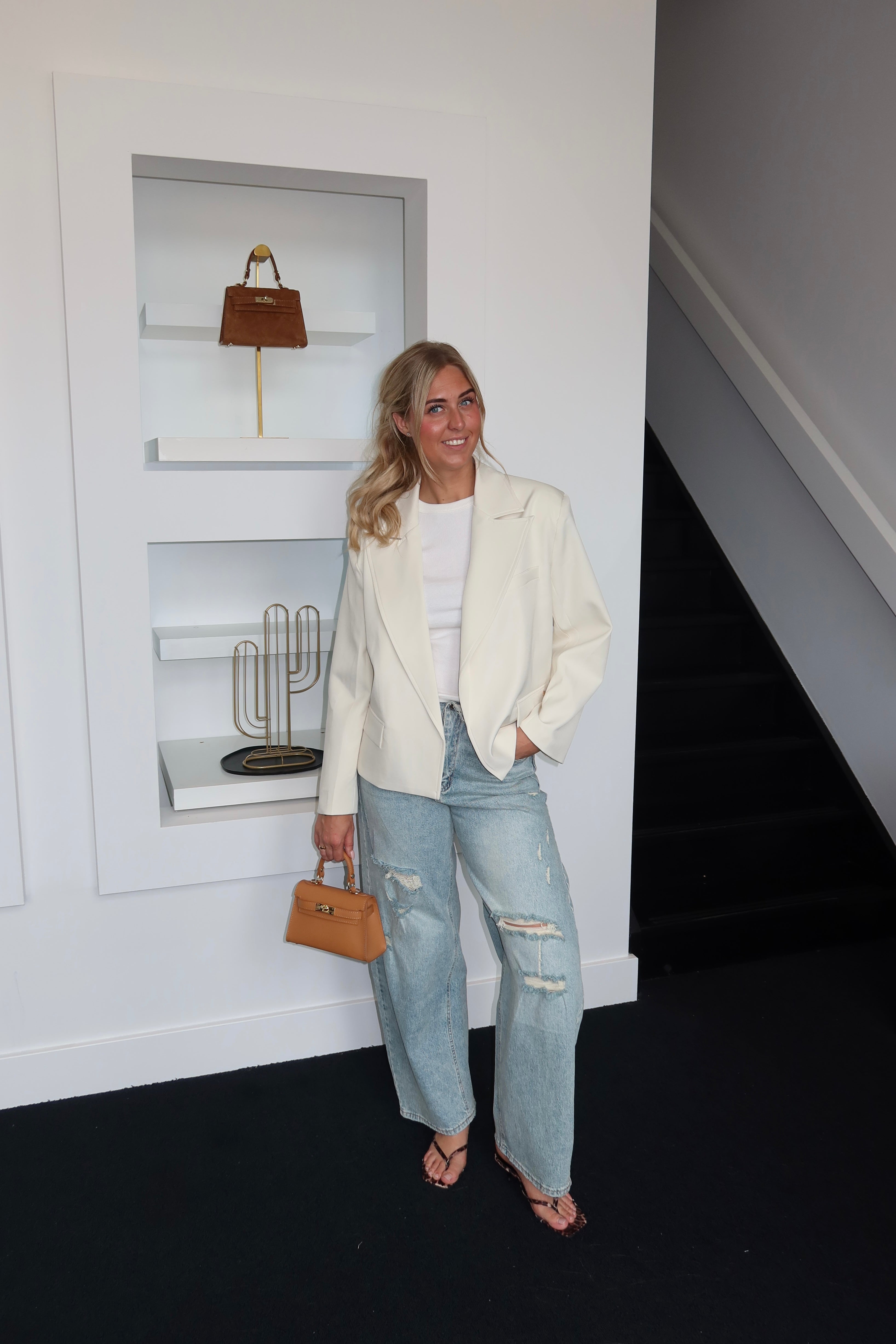 Koko Oversized Blazer Off White