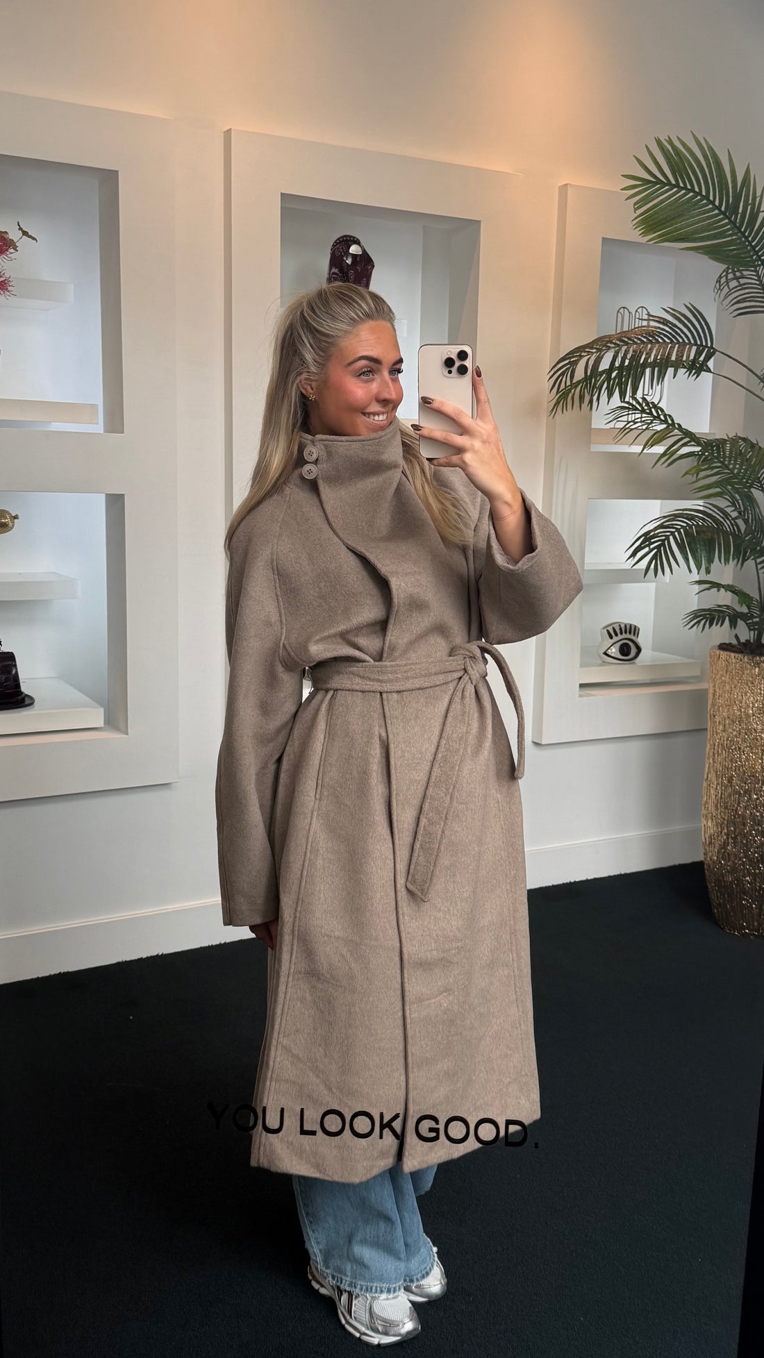 Celine Coat Long Taupe 7013