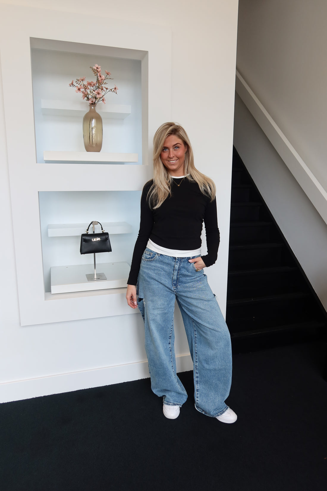 Carolyn Long Sleeve Black 2653