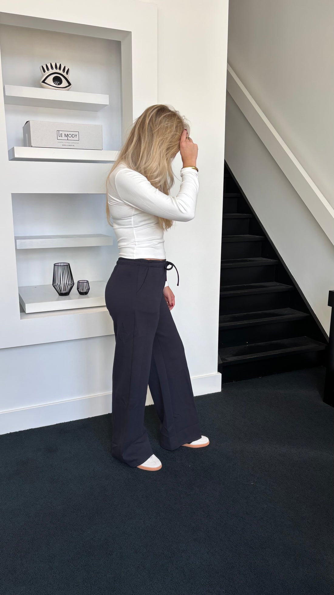 Wide Leg Jogger Tall Navy