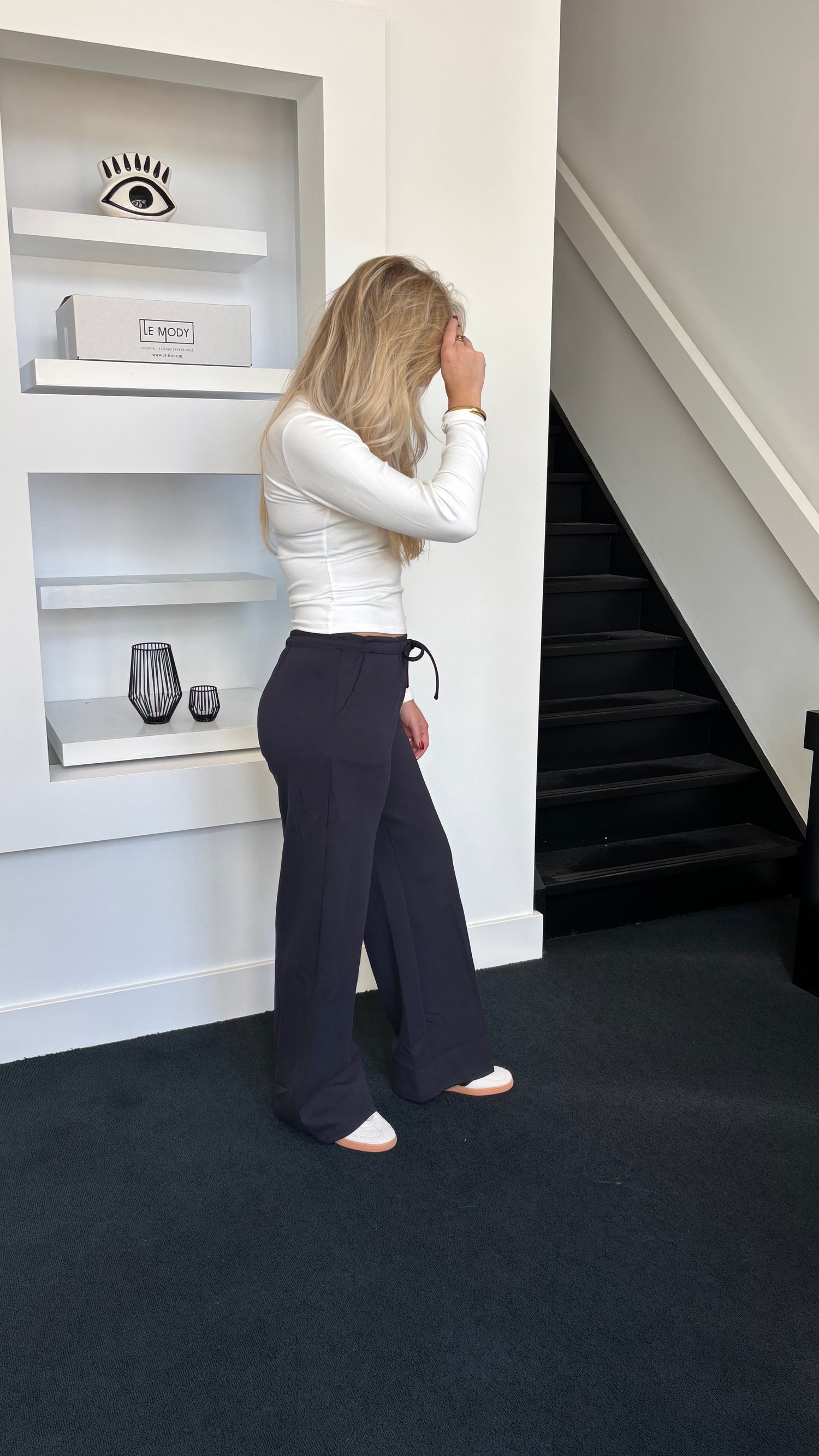 Wide Leg Jogger Tall Navy