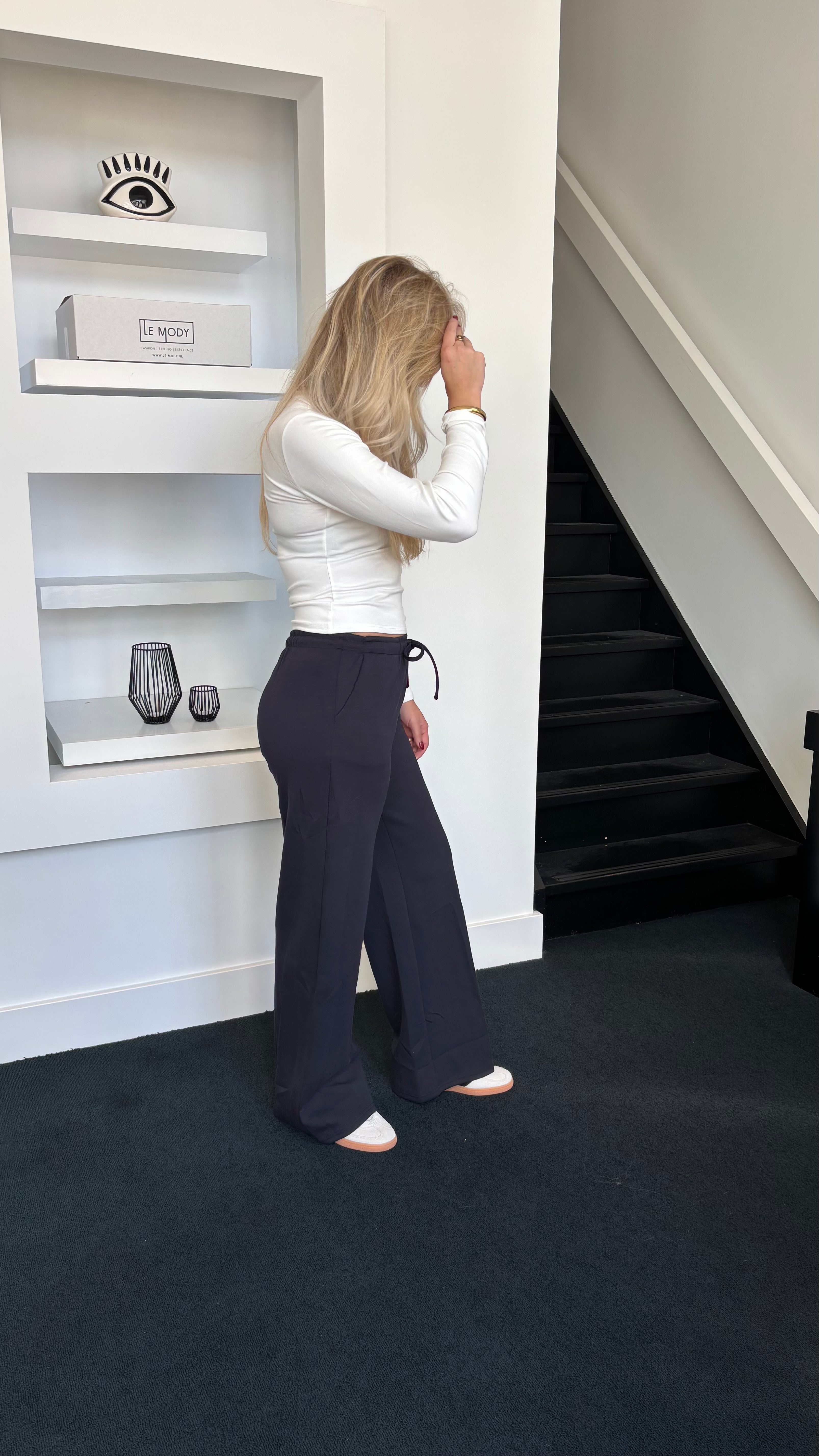Wide Leg Jogger Tall Navy