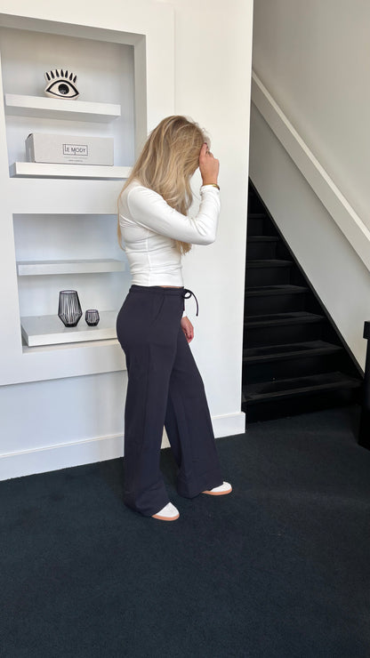 Wide Leg Jogger Tall Navy