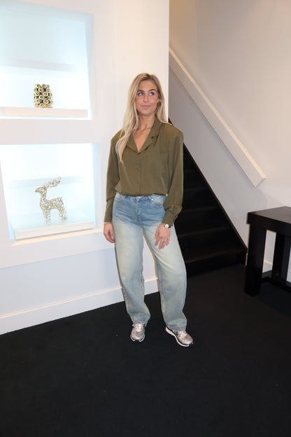 Amina Oversized Blouse Green