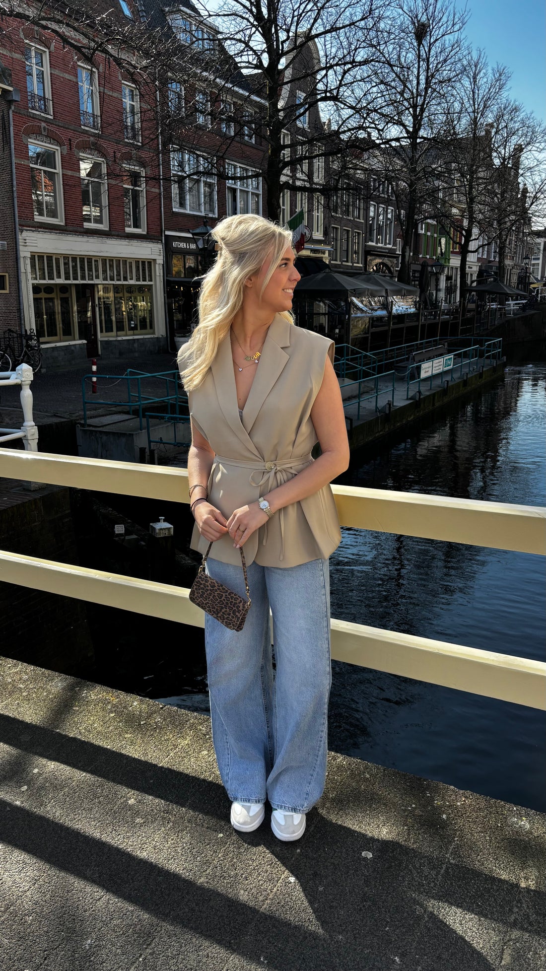 Fitted Gilet Taupe 24749