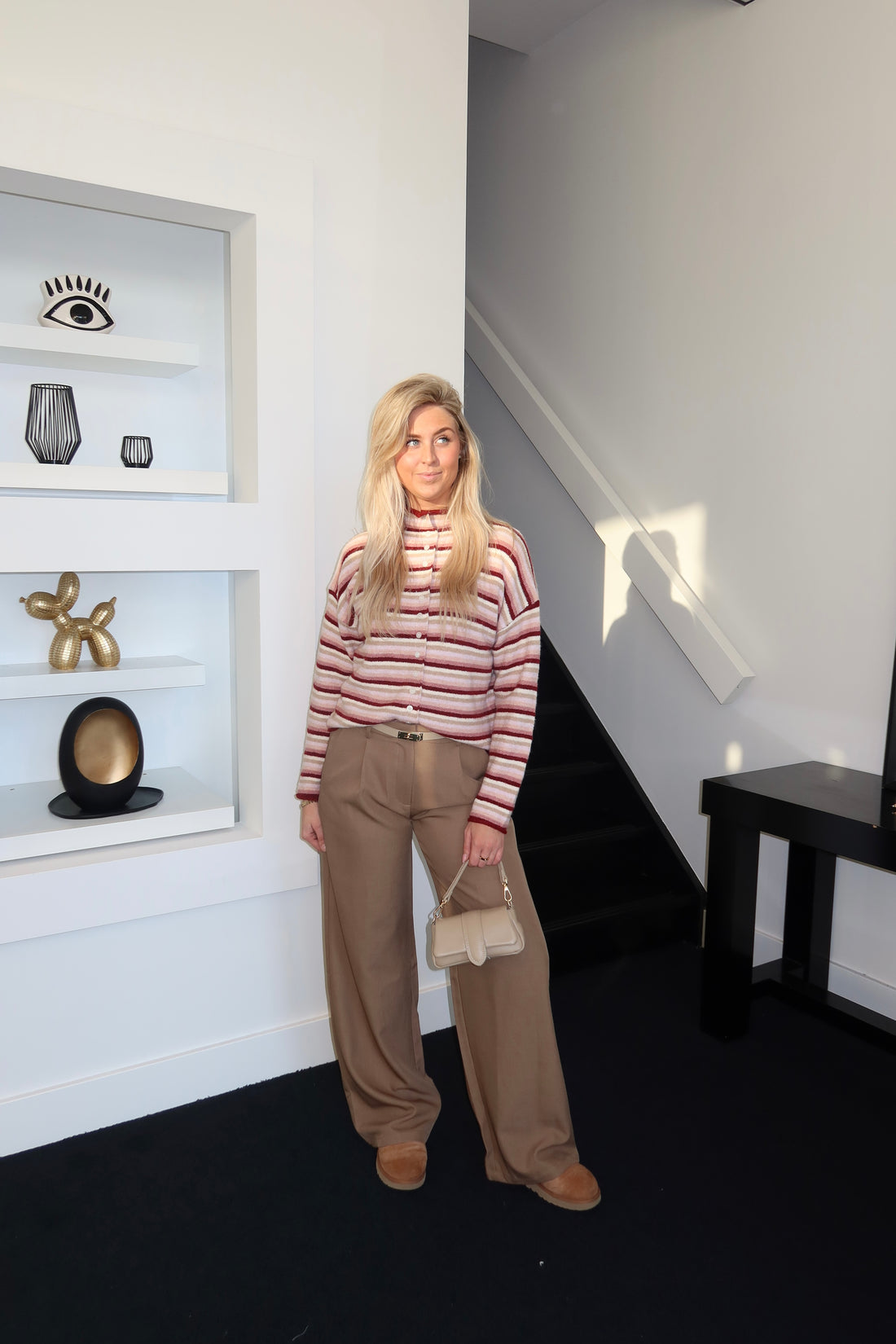 Camel Mid Waist Pantalon (Tall Girl Approved) 19582