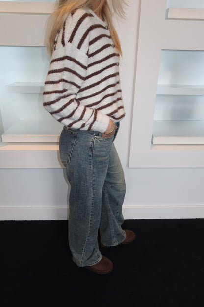 SeeSee Barrel Jeans Washed Denim 3872