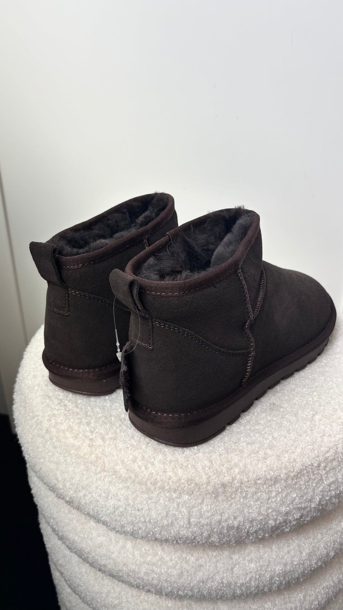 Real Leather Ultra Mini Comfy Boots