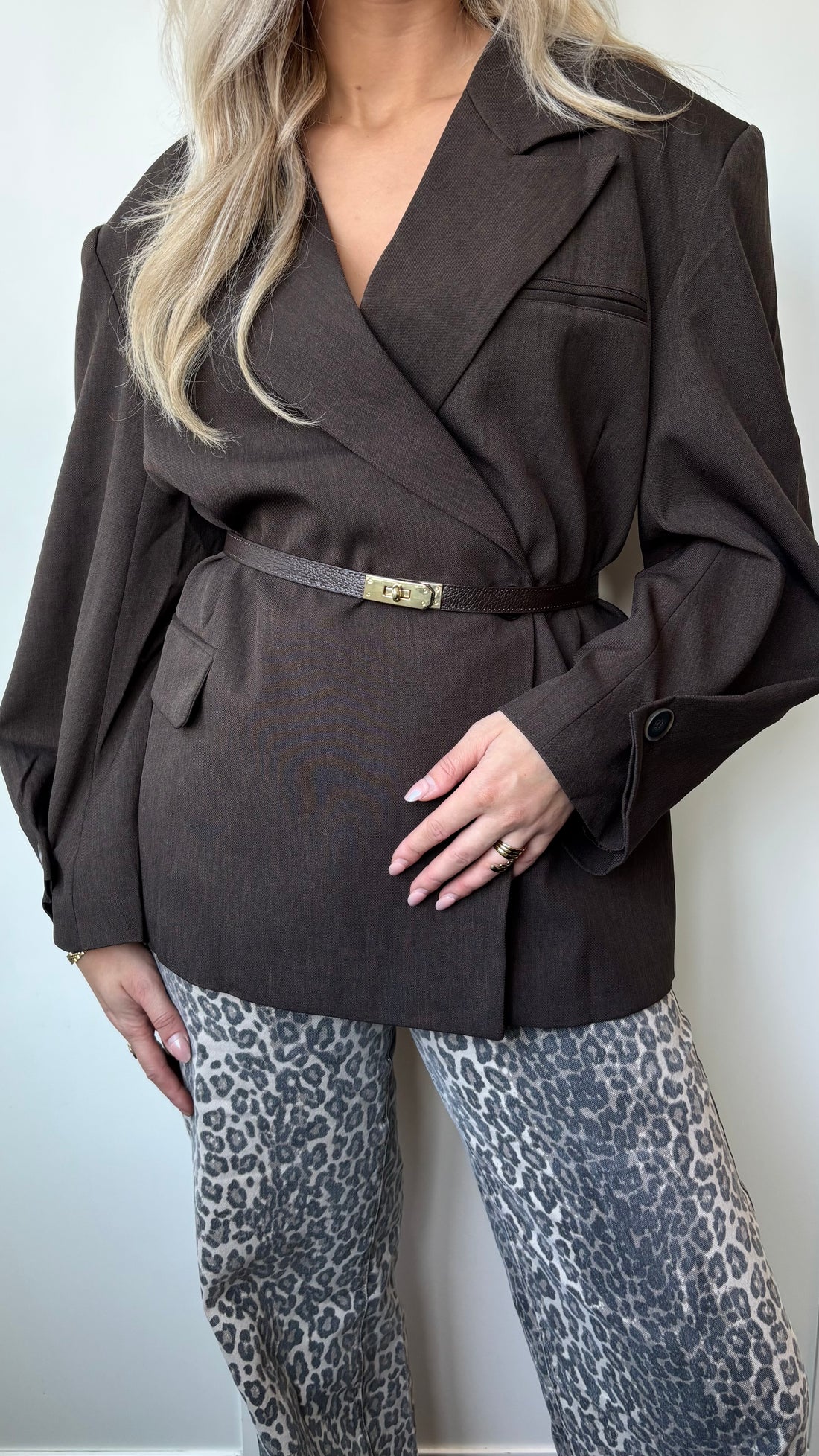 Statement Blazer Brown 25233