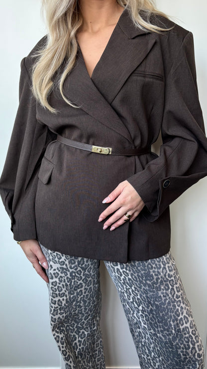 Statement Blazer Brown 25233
