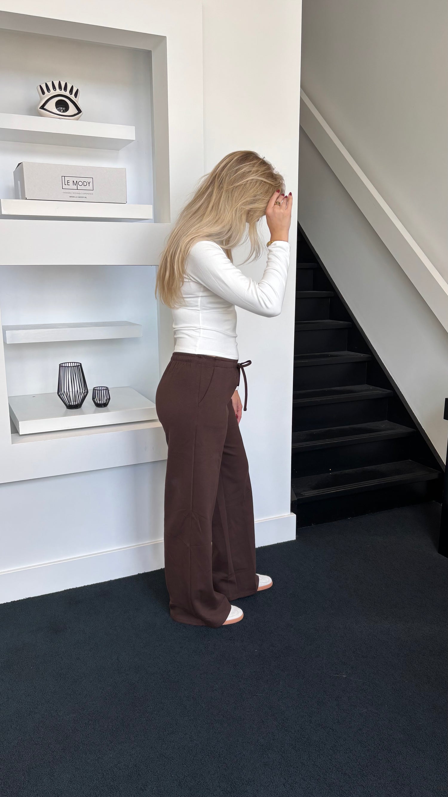 Wide Leg Jogger Tall Chocolate